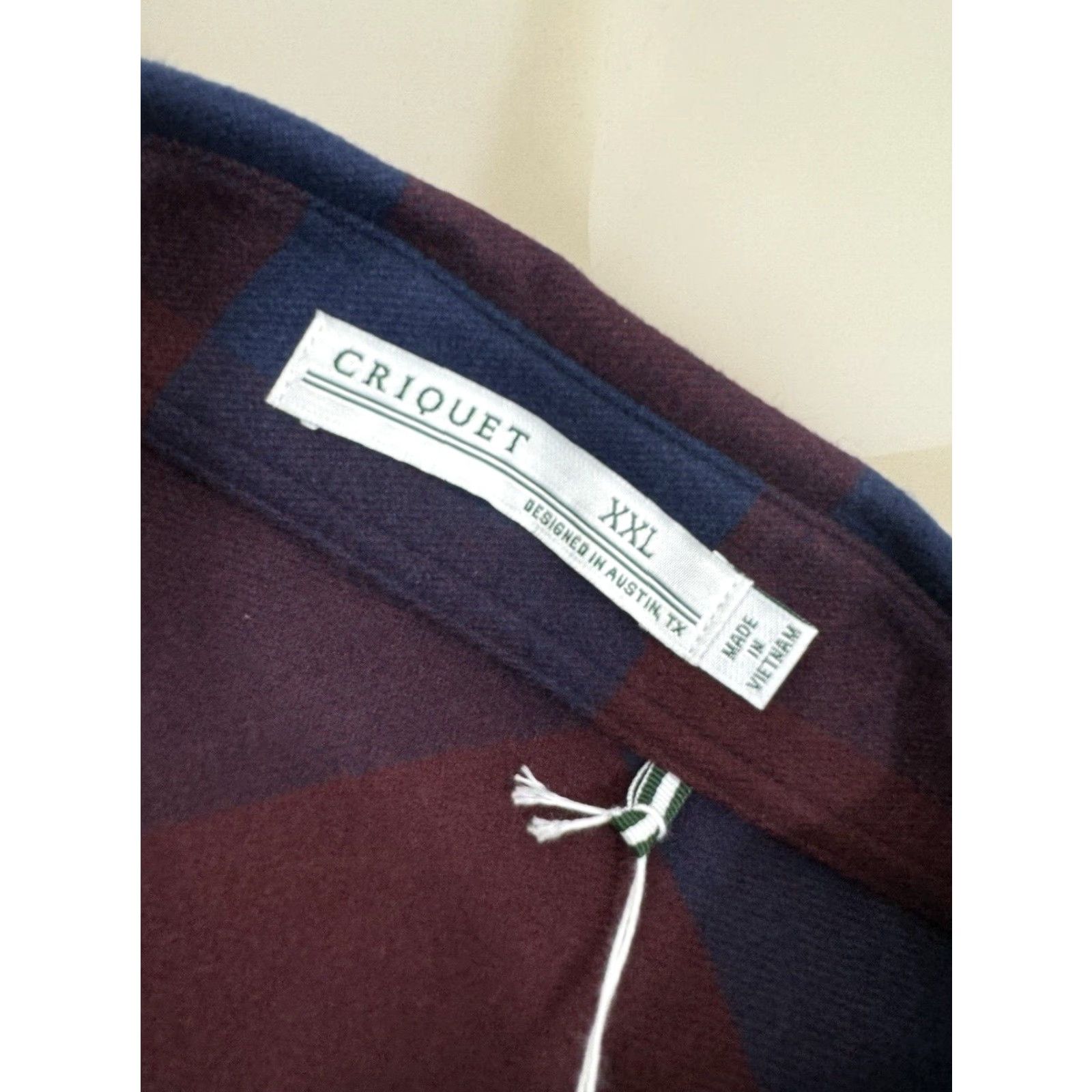 Vintage Criquet Austin - NEW w TAG - Heavy 3 Pocket Plaid Flannel Shirt Jacket Shacket - Red / Blue - 2XL - Men - Shacket - Plaid - Western - Snap Closure Size US XXL / EU 58 / 5 - 7 Thumbnail
