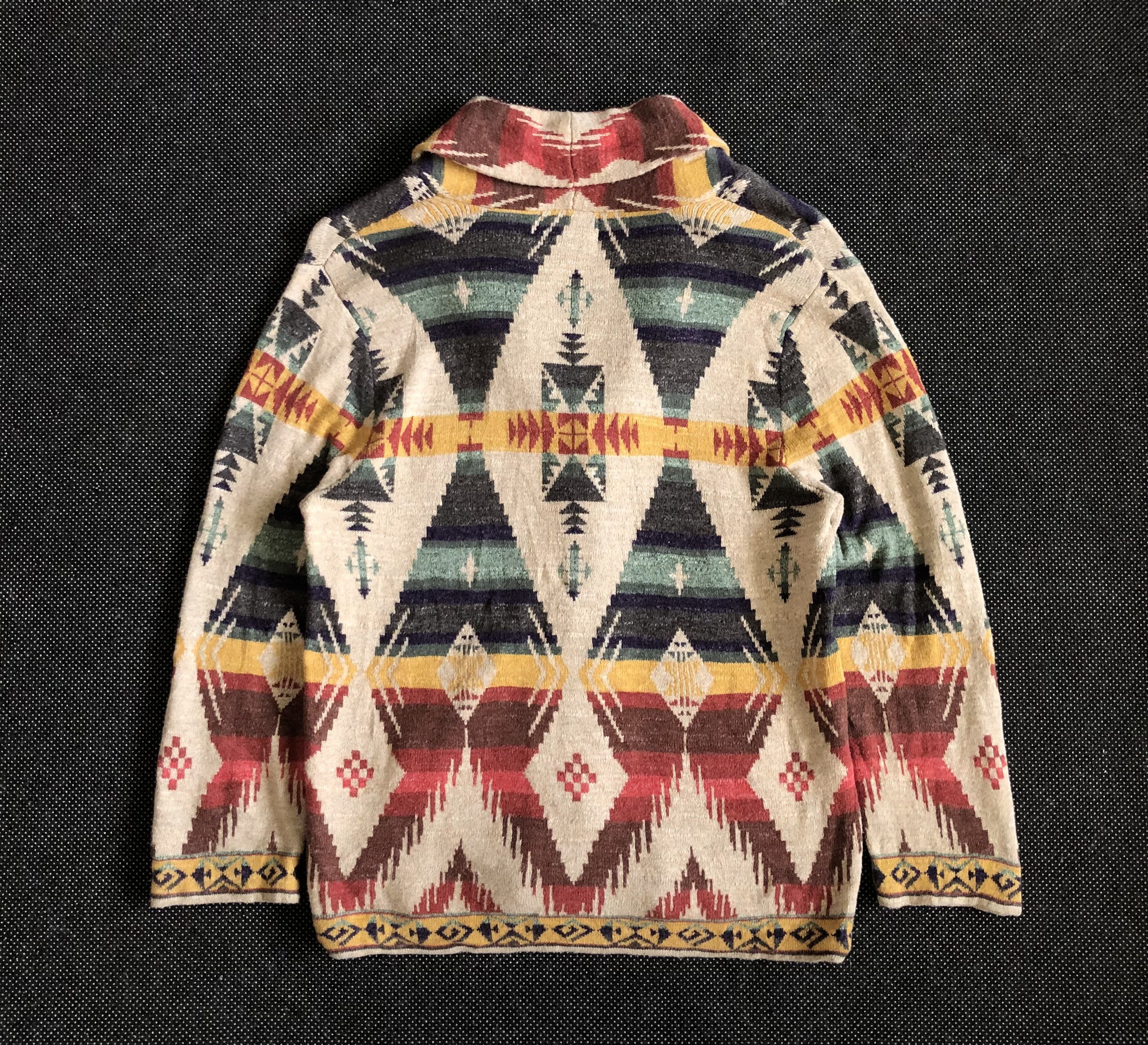 Denim & Supply Ralph Lauren RARE🔥D&S RALPH LAUREN WESTERN NAVAJO AZTEC KNIT CARDIGAN Size M / US 6-8 / IT 42-44 - 5 Thumbnail