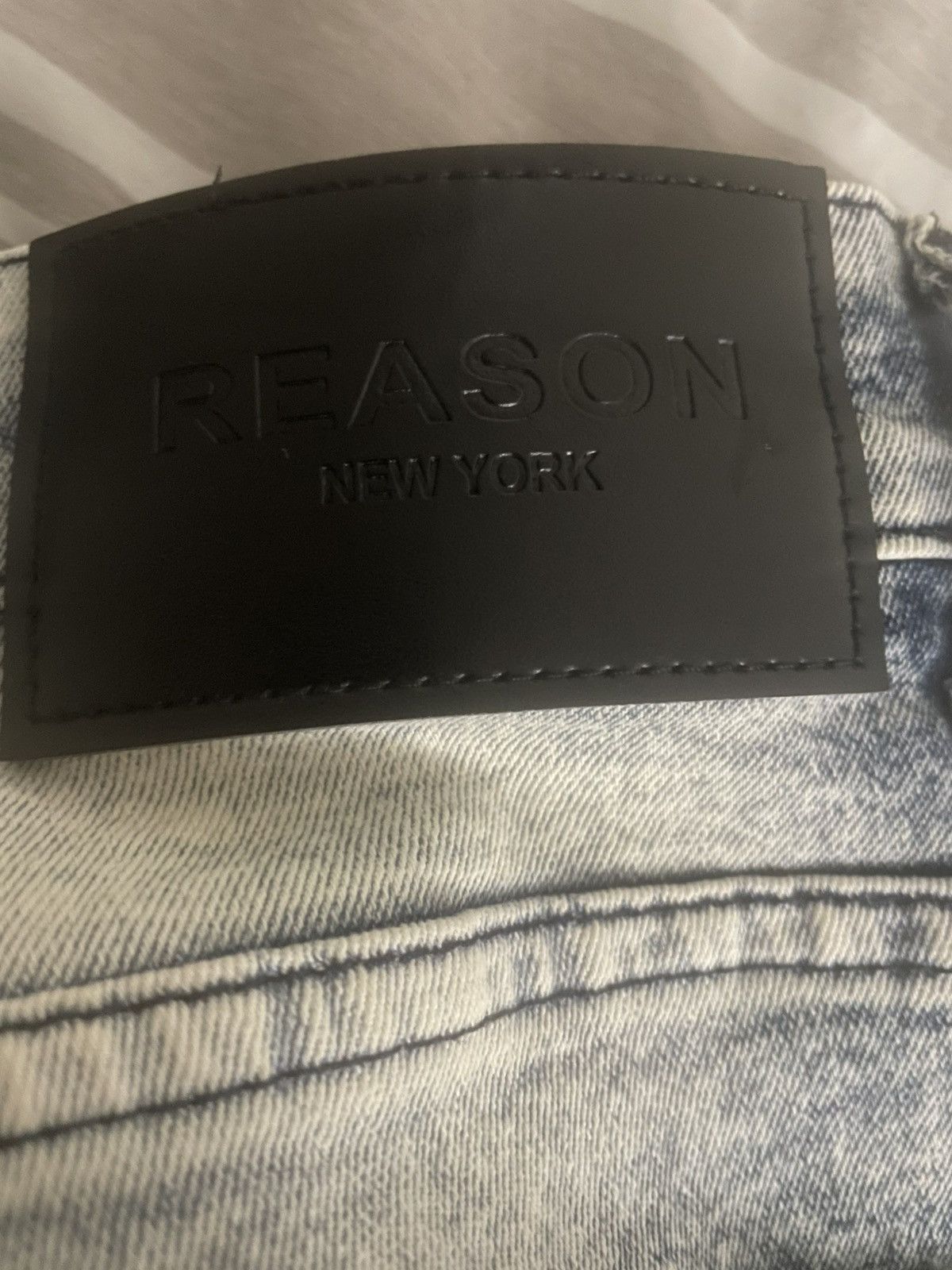 Reason Skinny Jeans Denim Ripped Size US 36 / EU 52 - 4 Thumbnail