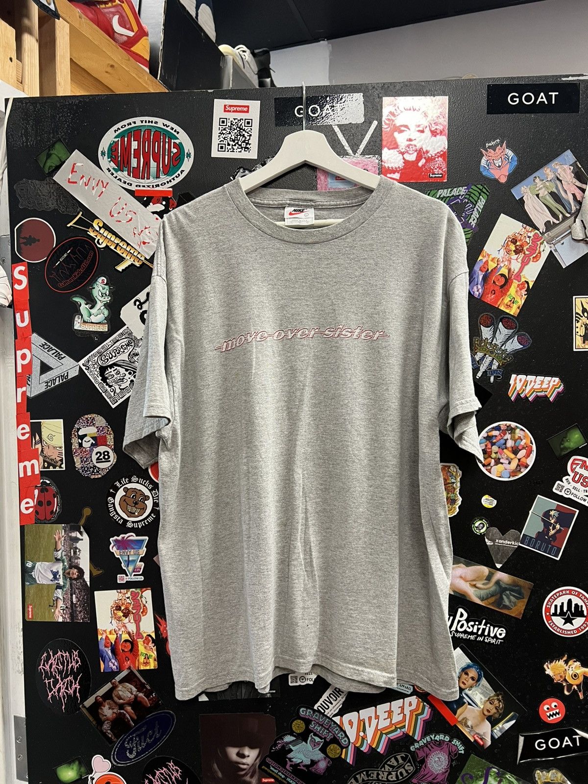 Nike × Vintage Vintage White Tag Nike Move Over Sister WNBA Shirt Size US L / EU 52-54 / 3 - 1 Thumbnail