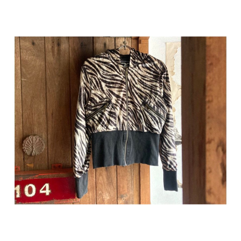 Dolce & Gabbana Vintage Dolce & Gabbana Faux Zebra Leather Cropped Jacket Size XL / US 12-14 / IT 48-50 - 1 Thumbnail