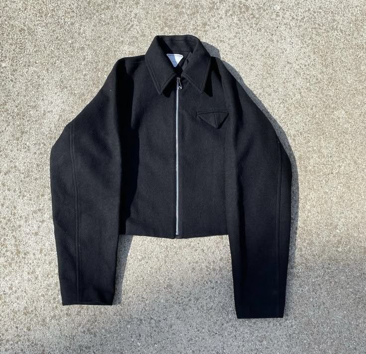 Bottega veneta cropped ウールジャケット ブラックコンパクトウール ジャケット| Bottega Veneta® 日本