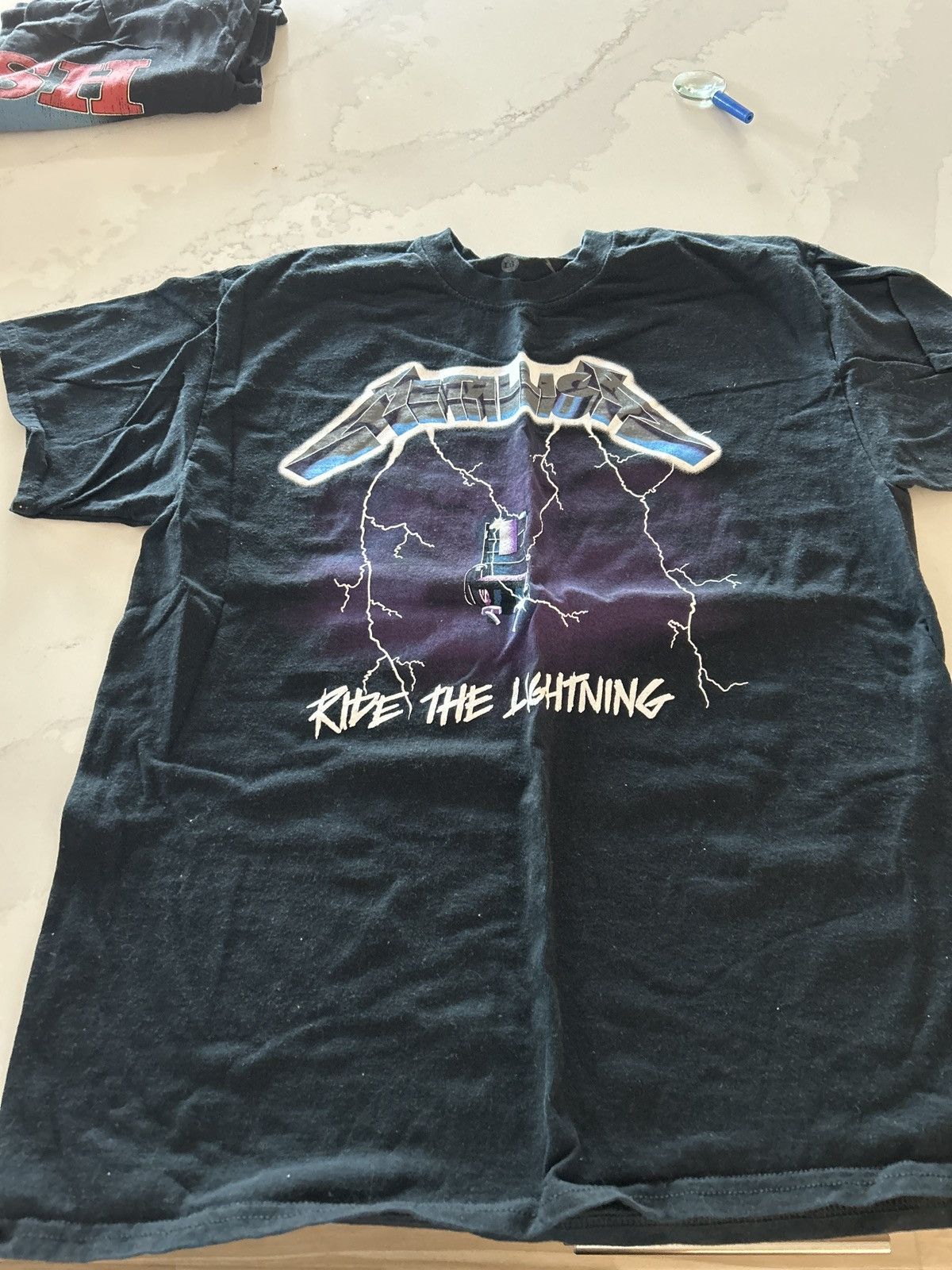 Metallica Black ride the lightning tee Size US L / EU 52-54 / 3 - 1 Thumbnail