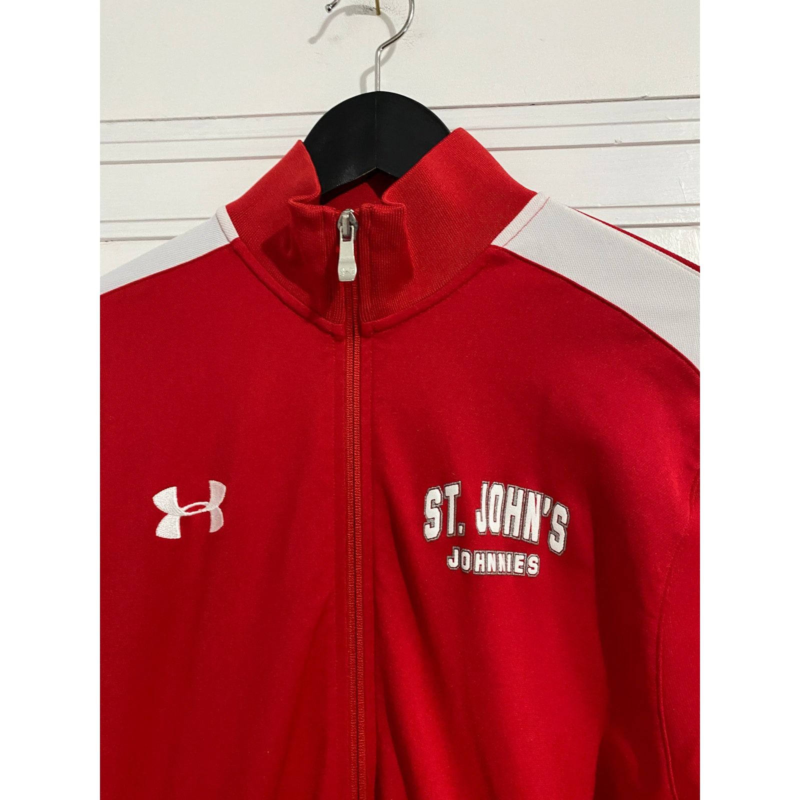 Under Armour St. John's University Johnnies Red Under Armour Zip-Up Sz S Size US S / EU 44-46 / 1 - 2 Thumbnail
