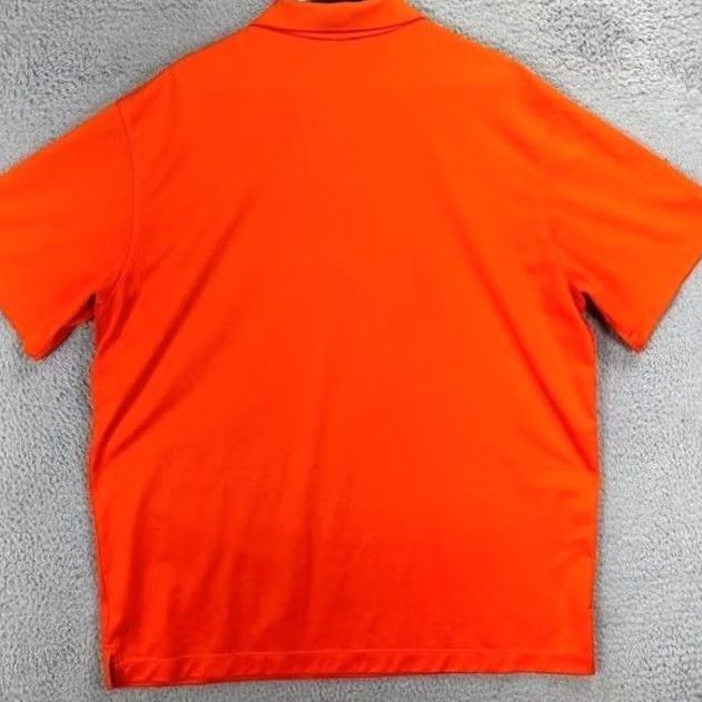 Nike Nike Dri-Fit Polo Shirt Mens 2XL Orange Golf Rugby Performance Short Sleeve Size US XXL / EU 58 / 5 - 2 Thumbnail