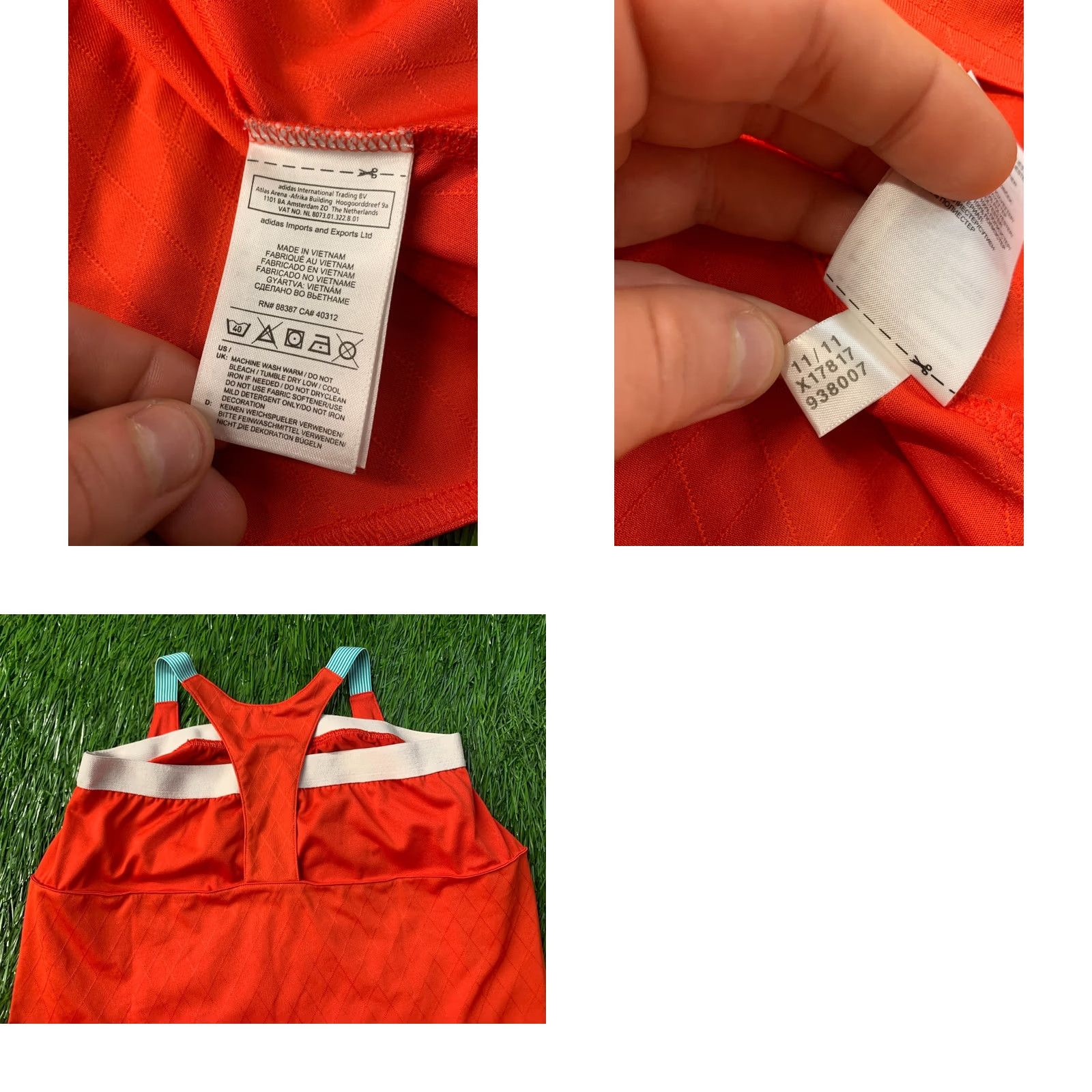 Adidas ADIDAS Tank Shirt Vest Women L Orange White 2011 X17817 Vintage? No Shirt Womens L Regular Size Large Size L / US 10 / IT 46 - 8 Thumbnail