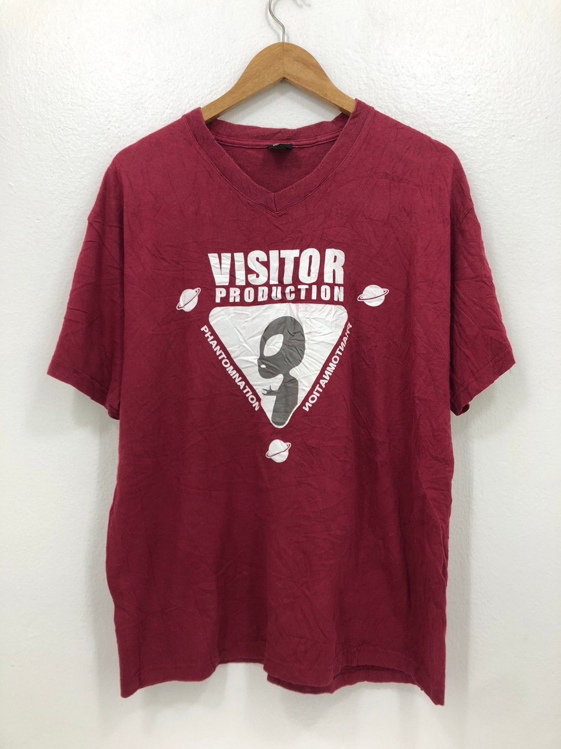 Vintage Vintage 90's Alien Visitors Production USA Shirt BN Size US L / EU 52-54 / 3 - 2 Thumbnail