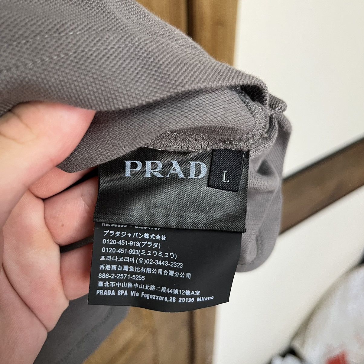 Prada Vintage Prada Polo T-Shirt Luxury Size US L / EU 52-54 / 3 - 6 Thumbnail