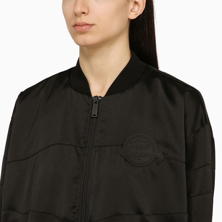 Dsquared2 o1d2blof0824 Logo Bomber Jacket in Black Size XS / US 0-2 / IT 36-38 - 4 Thumbnail