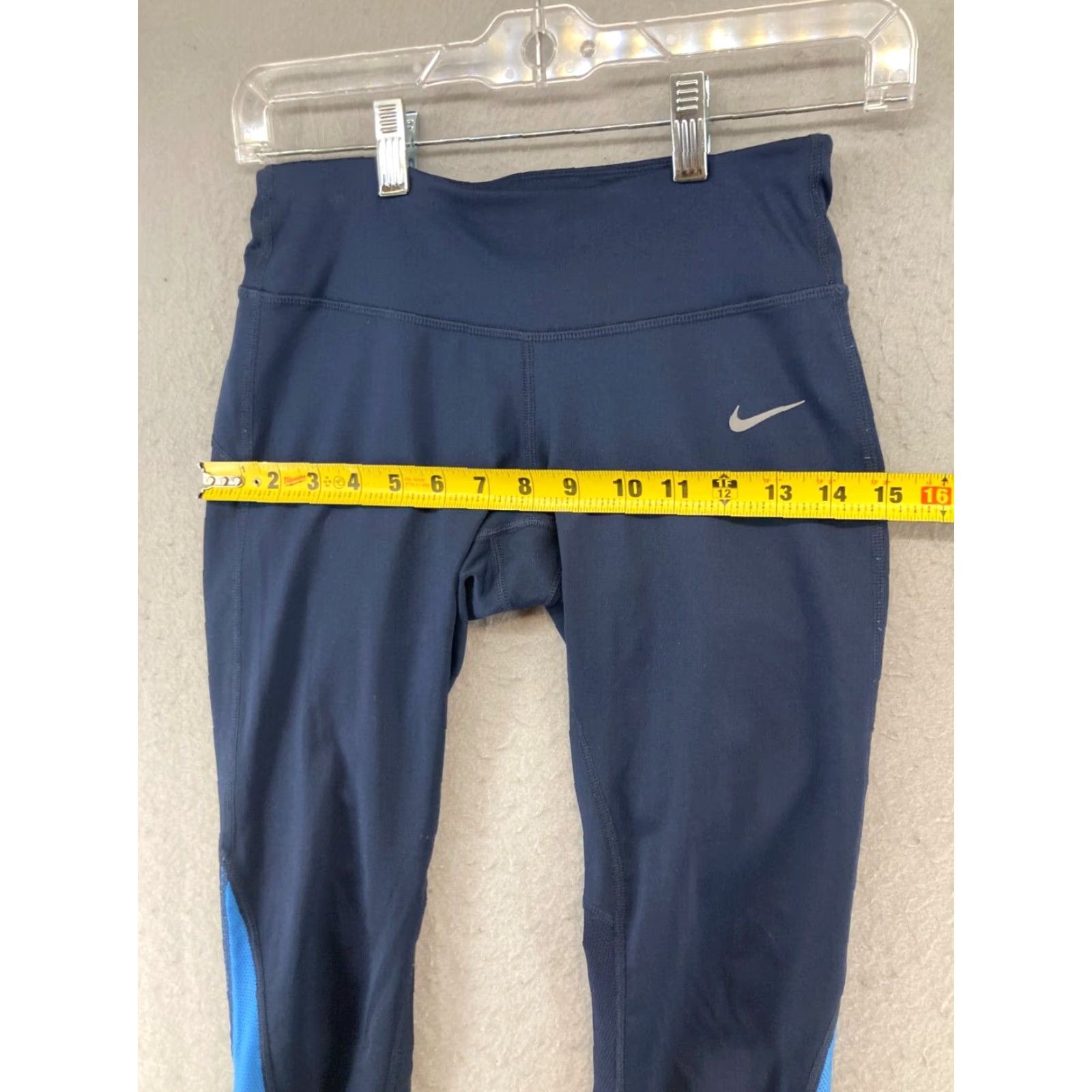 Nike Nike Dri-Fit Womens Pants XS Blue Stretch Athletic Size 26" / US 2 / IT 38 - 3 Thumbnail