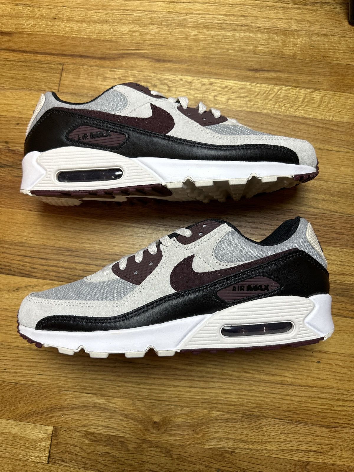 burgundy and gold air max