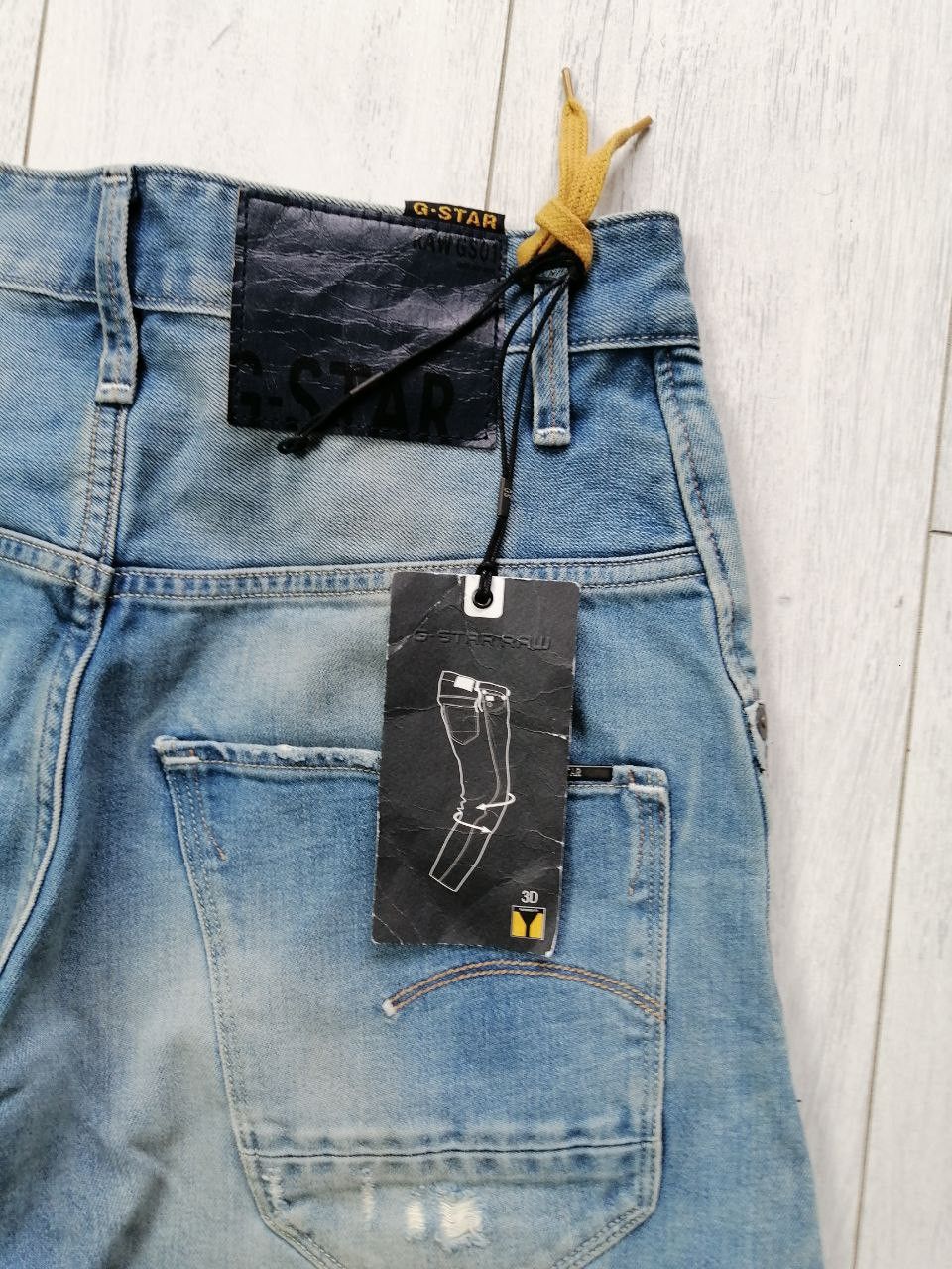 G-Star G-STAR RAW Blue Denim ARC 3D LOOSE TAPERED Distressed Jeans Size US 28 / EU 44 - 7 Thumbnail