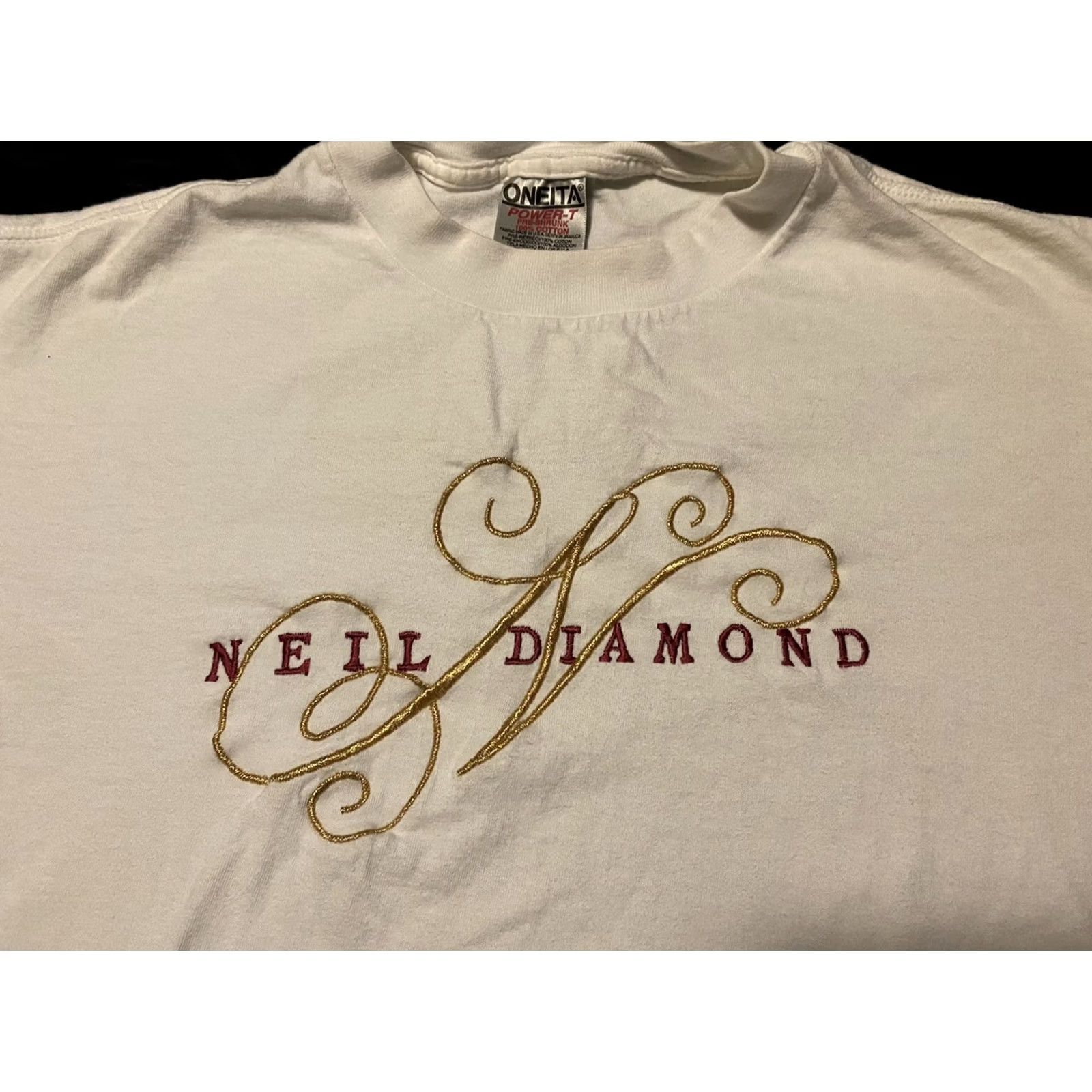 Vintage VTG Neil Diamond Men’s Large Shirt Embroidered Oneida 1990s Collectible Size US L / EU 52-54 / 3 - 3 Thumbnail