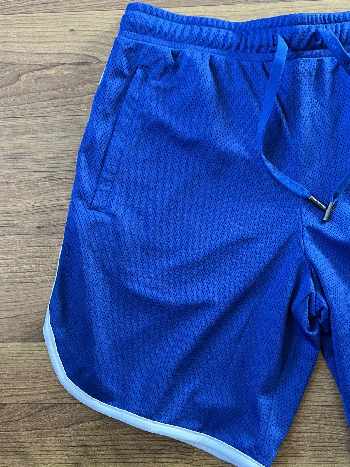 Psycho Bunny Mens Psycho Bunny Nico Mesh Shorts Size:Small Color: Blue Size US 31 - 2 Thumbnail