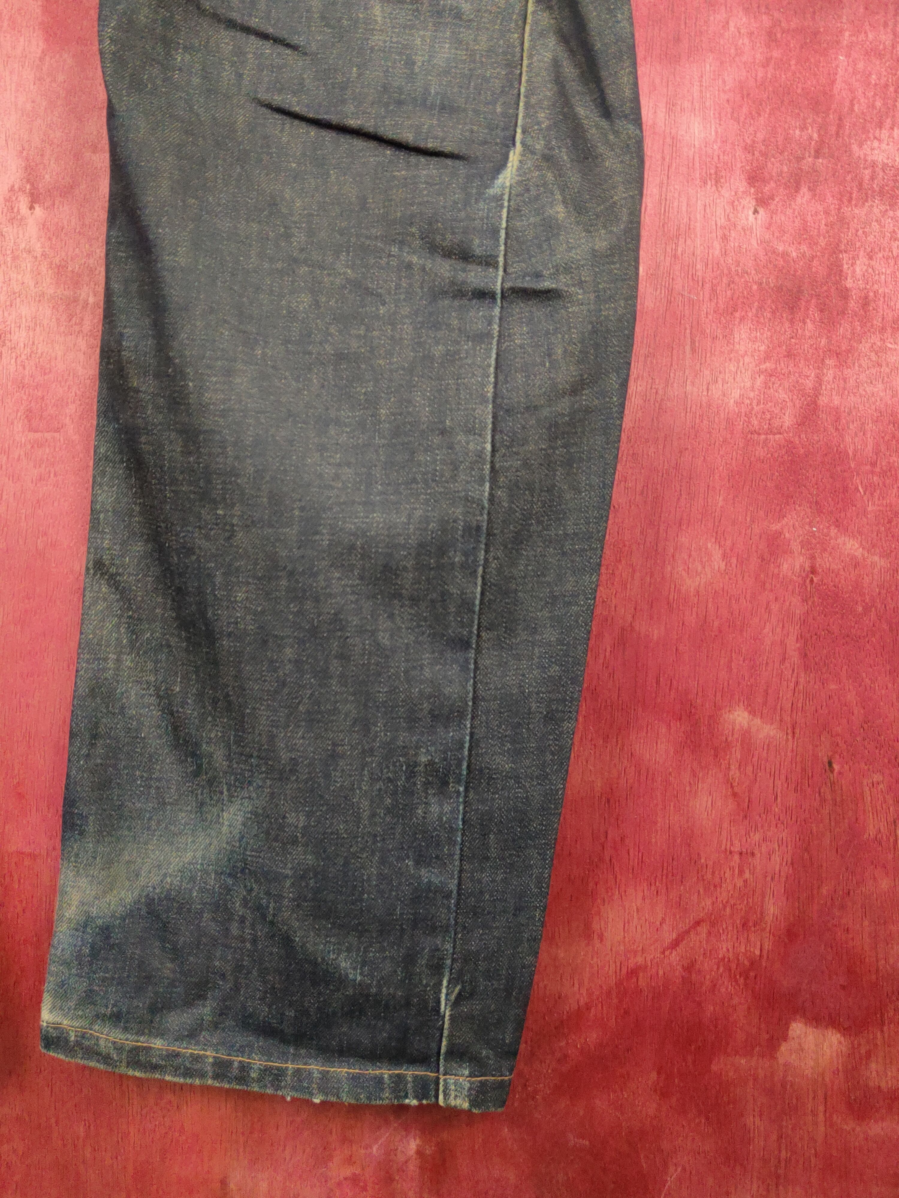 Edwin Edwin E Function Black Distressed Ripped Jeans #S2196 Size US 34 / EU 50 - 6 Thumbnail