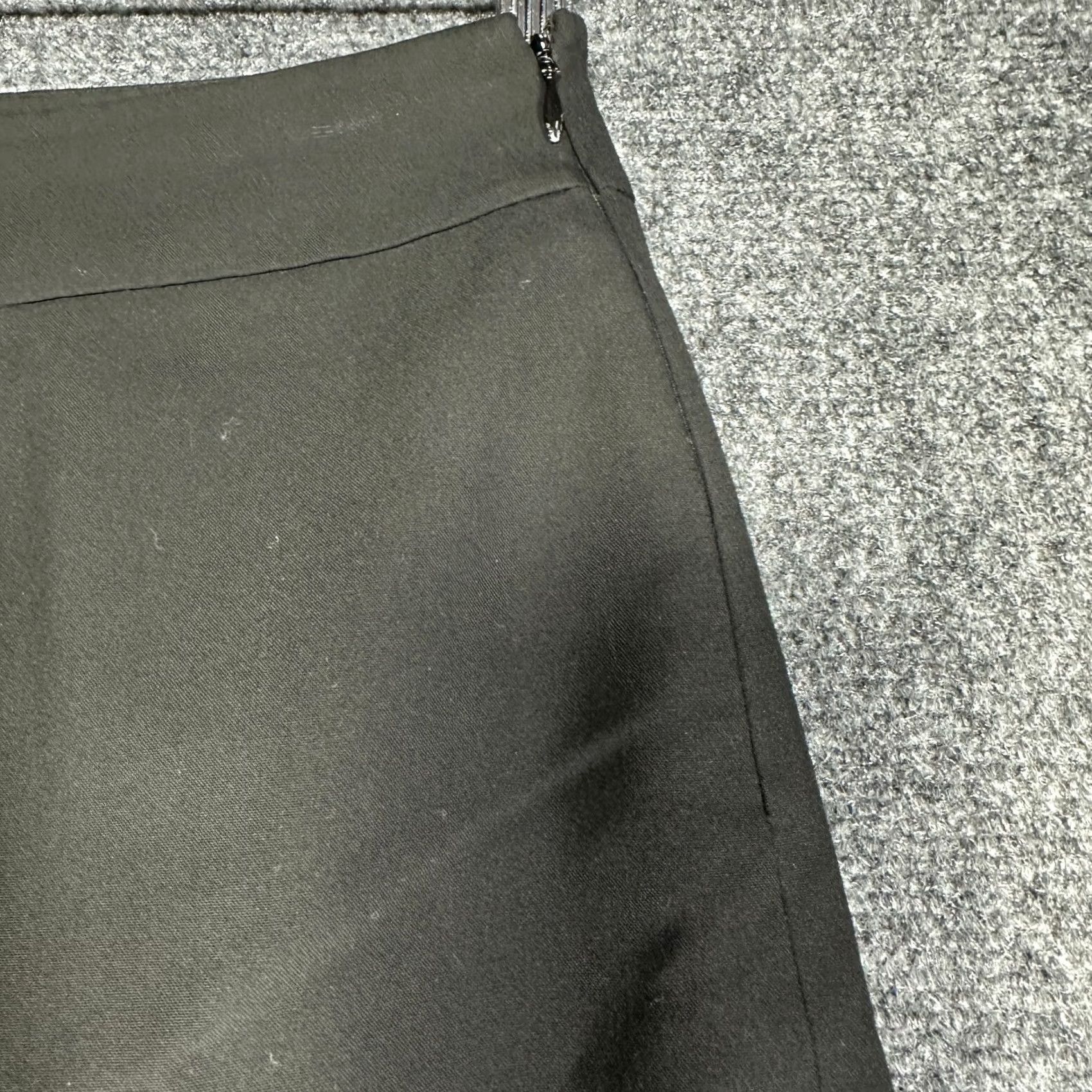 Ann Taylor Ann Taylor Skirt Womens 4P Black Stretch Lined Vent Knee Length Pencil Zip Vintage No Size 27" / US 4 / IT 40 - 6 Thumbnail