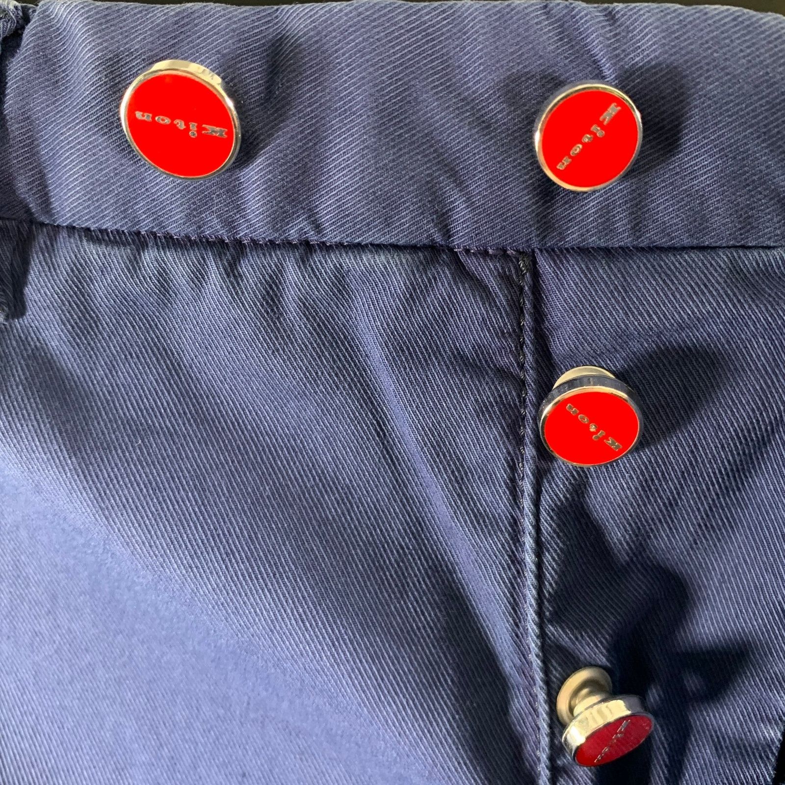 Kiton KITON Size 36 Navy Cotton Blend Button Fly Casual Pants Size US 36 / EU 52 - 2 Thumbnail