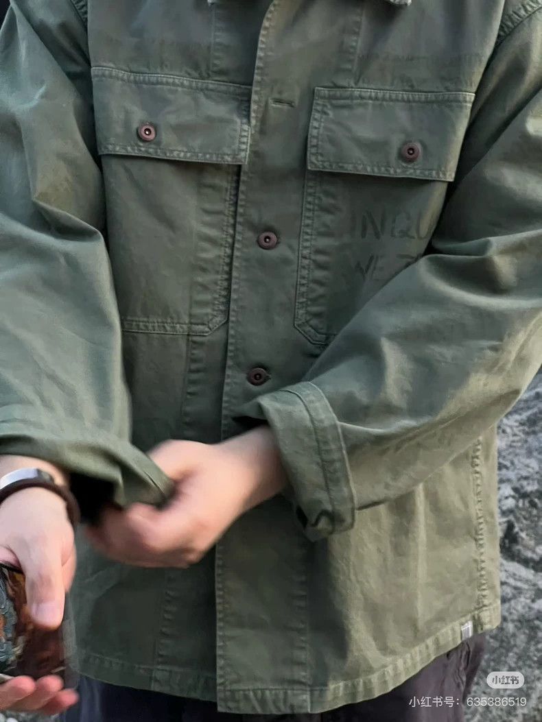 Visvim Visvim Cardwell Shirt in Army Green Color-2506 Size US M / EU 48-50 / 2 - 3 Thumbnail