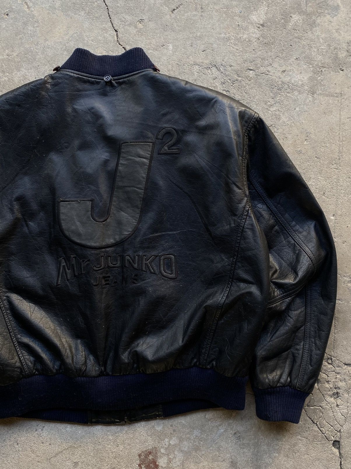 Japanese Brand Mr.Junko leather Jacket Size US L / EU 52-54 / 3 - 3 Thumbnail