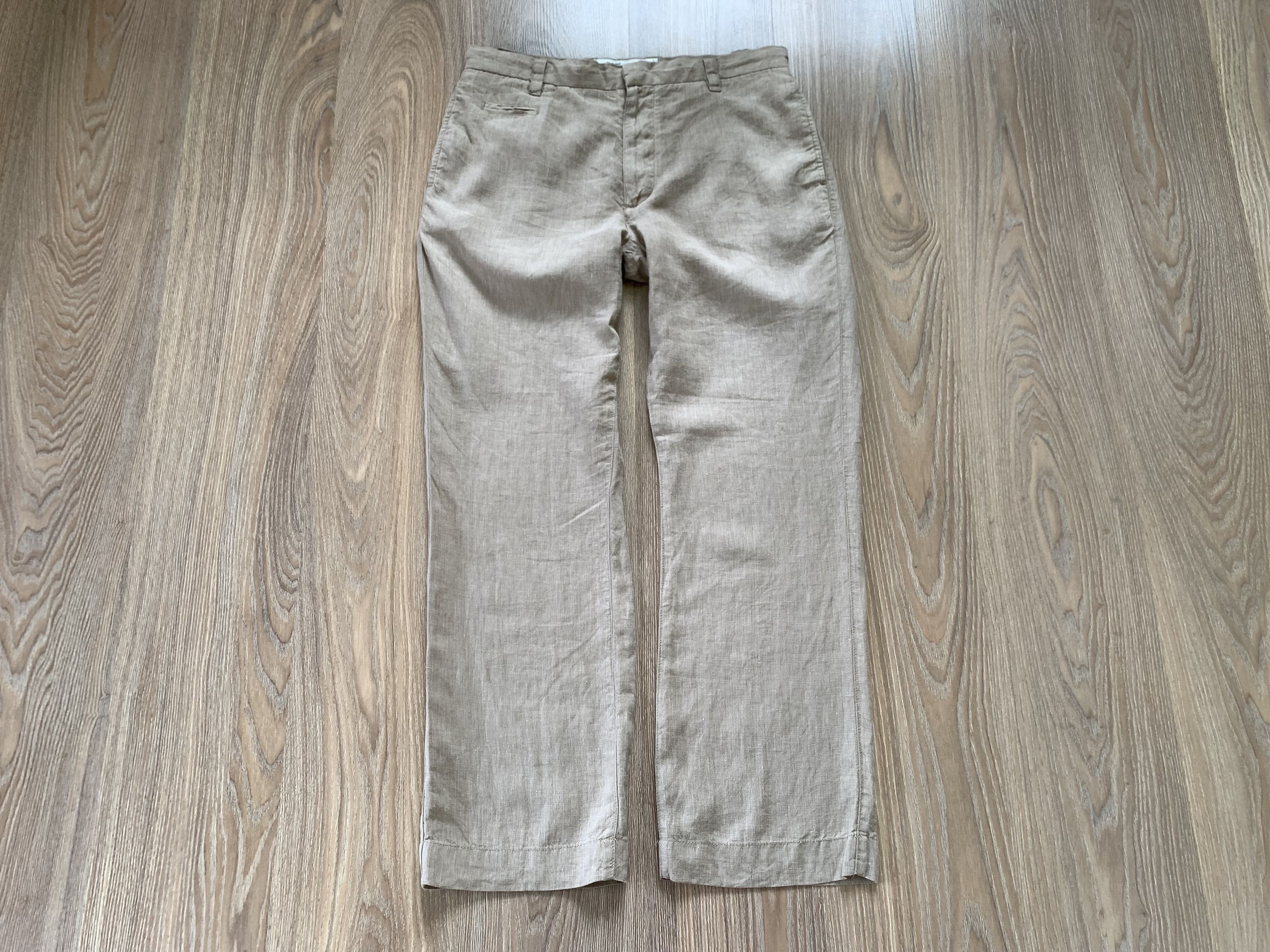 NEXT Next Mens Beige Casual Linen Pants Trousers Size US 31 - 2 Thumbnail