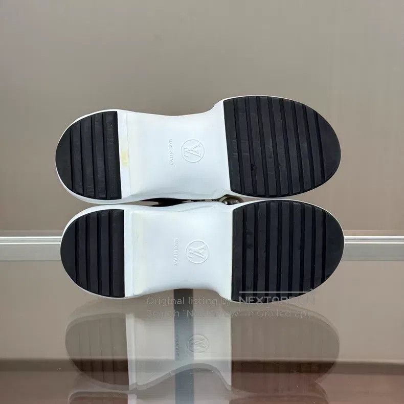Louis Vuitton Louis Vuitton Archlight Black and White Embossed Arch Brid Size US 7 / IT 37 - 7 Thumbnail