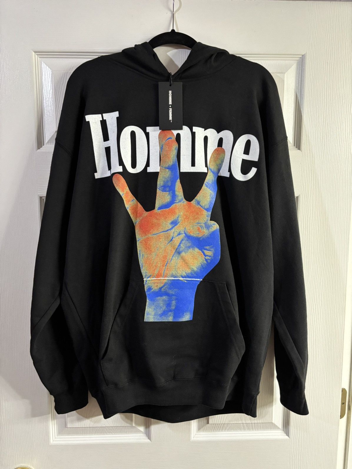 Homme + Femme La Inferno red homme femme hoodie. Size US XL / EU 56 / 4 - 1 Thumbnail