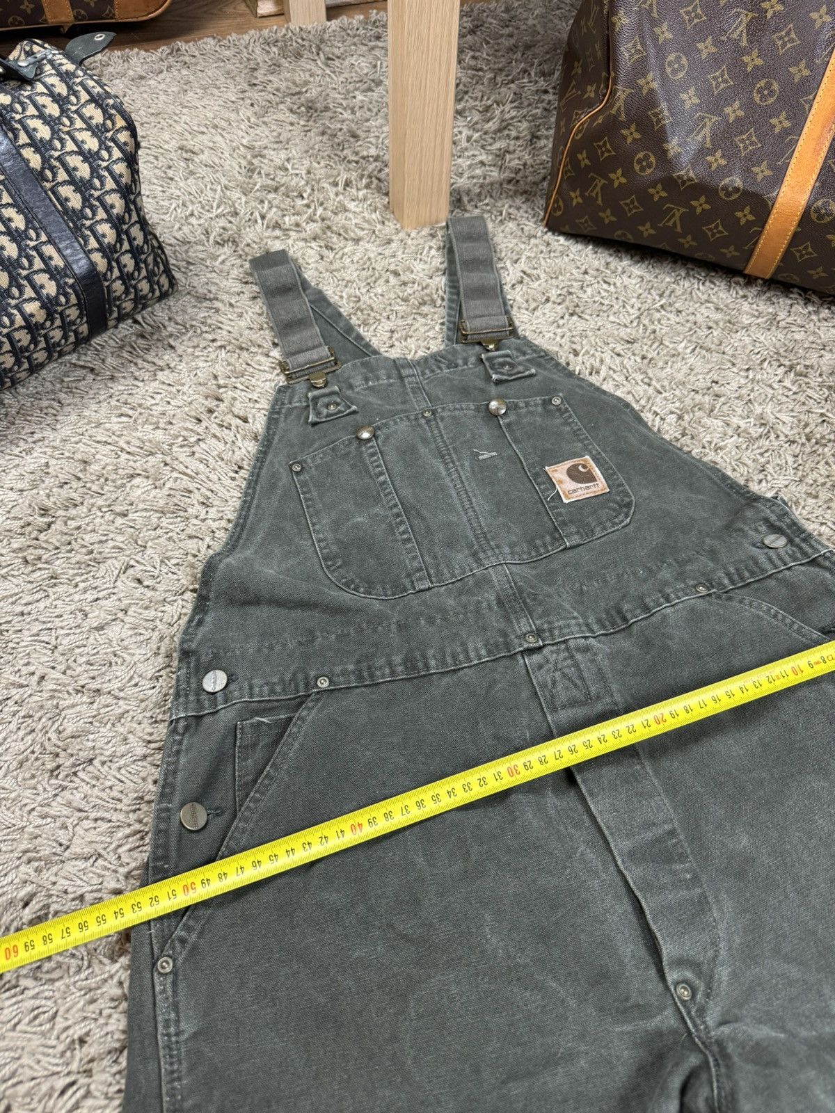 Carhartt × Vintage Vintage overall jeans Carhartt original casual skate item Size US 39 - 6 Thumbnail