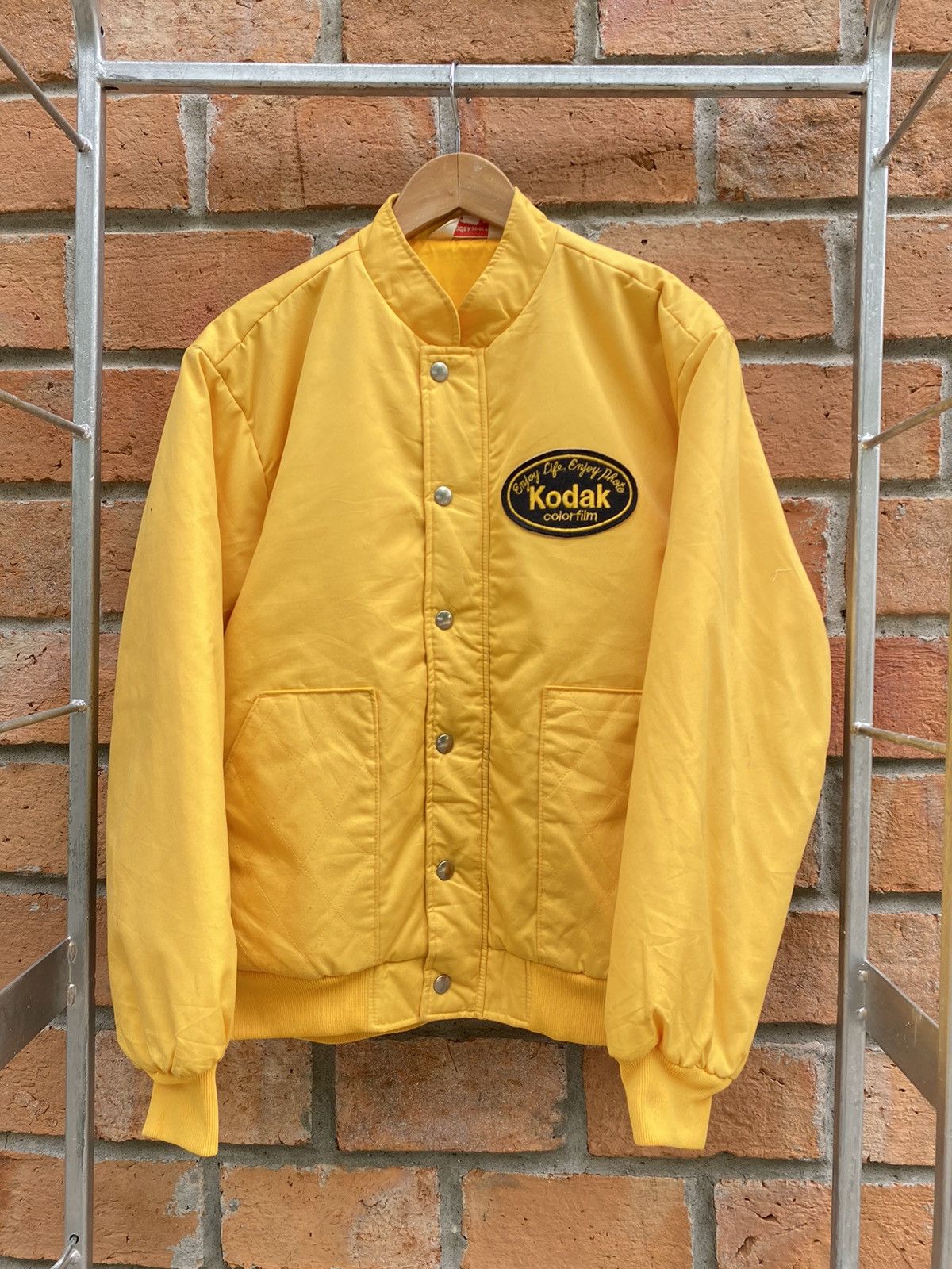 Kodak Kodak vintage yellow bomber jacket Size US L / EU 52-54 / 3 - 15 Thumbnail