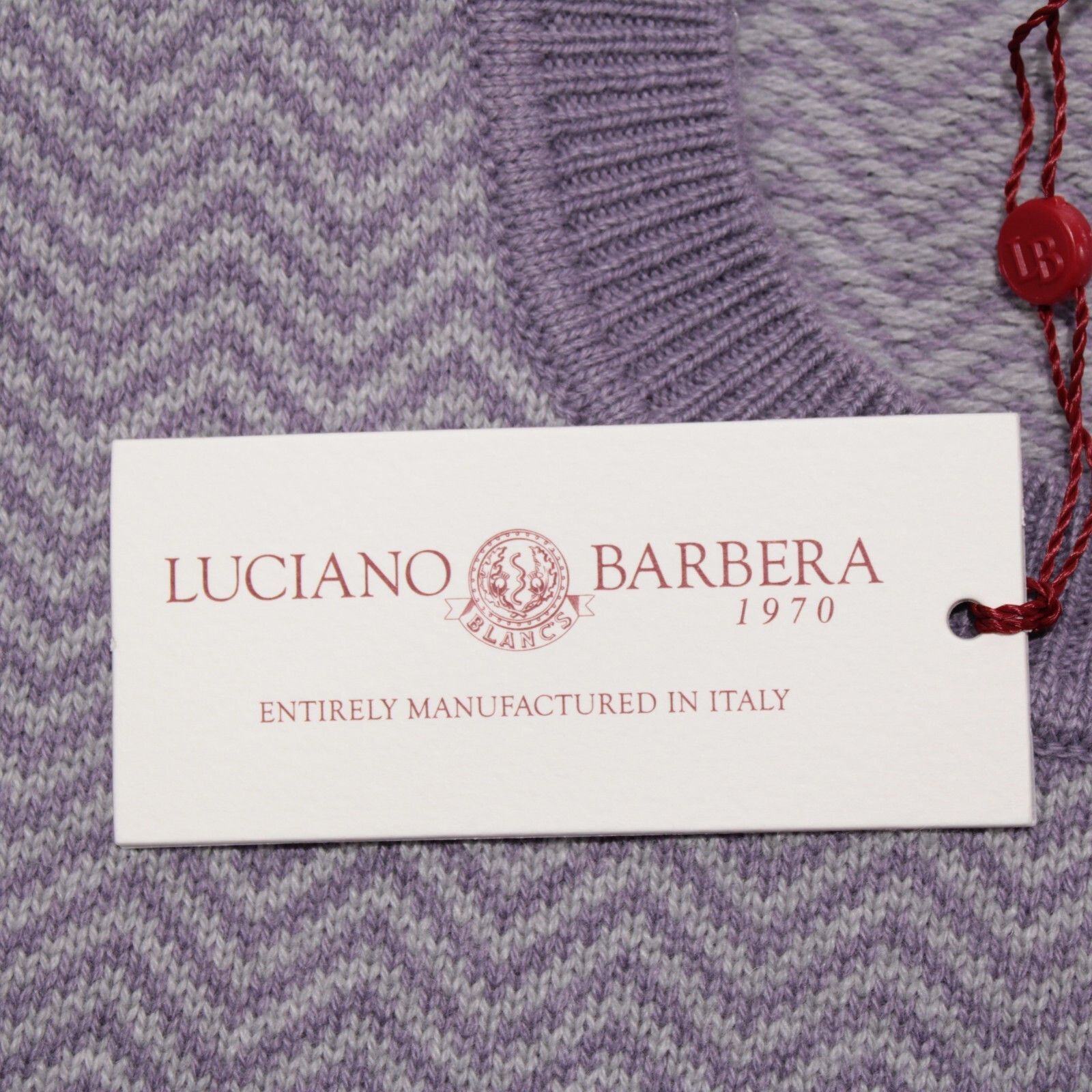 Luciano Barbera Luciano Barbera Sweater Size US XL in Purple Size US XL / EU 56 / 4 - 2 Thumbnail