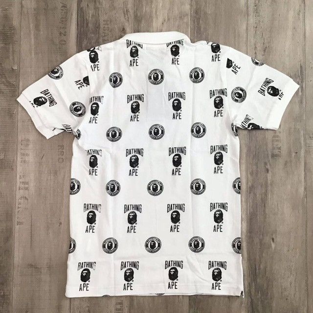 Bape × Nigo BAPE LOGO polo shirt a bathing ape NIGO Size US S / EU 44-46 / 1 - 3 Thumbnail