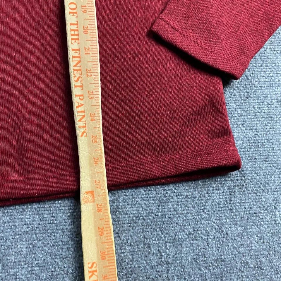 Izod Izod 1/4 Zip Pullover Men's Large Red Fleece Mock Neck Size US L / EU 52-54 / 3 - 7 Thumbnail
