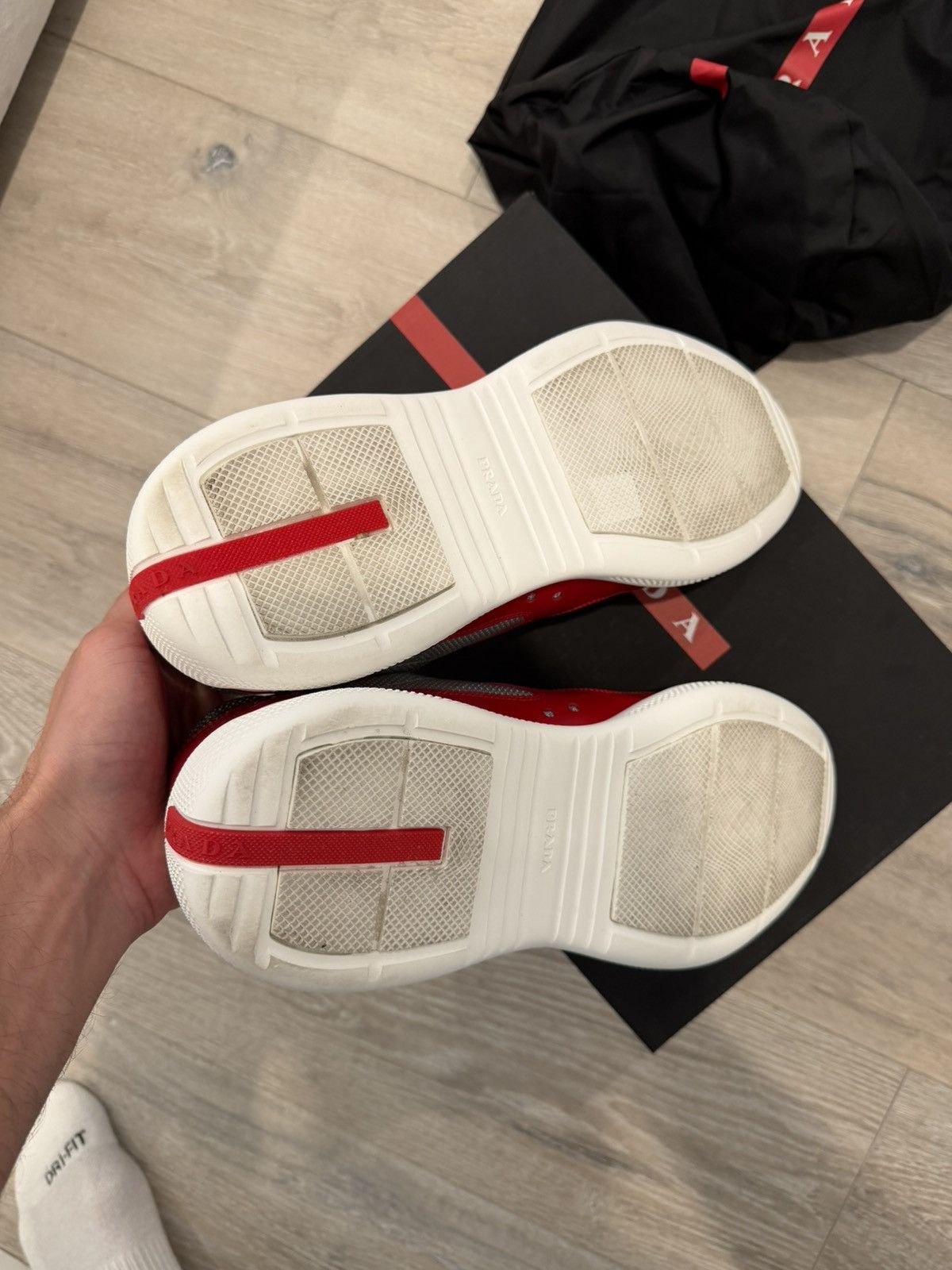 Prada Prada Americas Cup Red Size 11 - worn 1 time Size US 11 / EU 44 - 11 Thumbnail