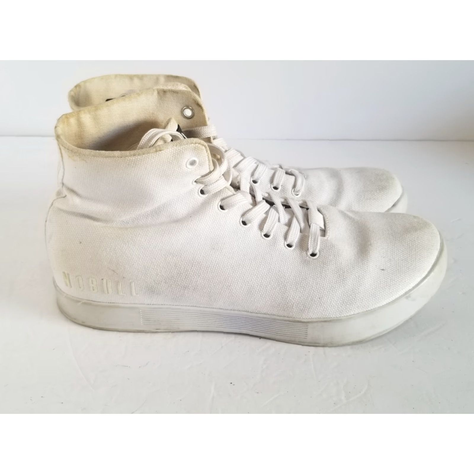 Vintage NOBULL High Top Sneakers White Lace Up Men’s Size 9 See All Pics Size M / US 6-8 / IT 42-44 - 2 Thumbnail