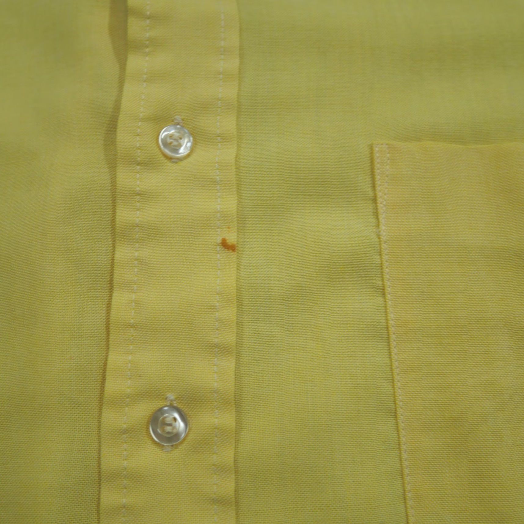 Vintage VINTAGE Elderado Shirt Mens 15 Button-Down Oxford 50s 60s Yellow Cotton Short Sleeve Pocket Button-Up Collared Regular Casual Size US M / EU 48-50 / 2 - 4 Thumbnail