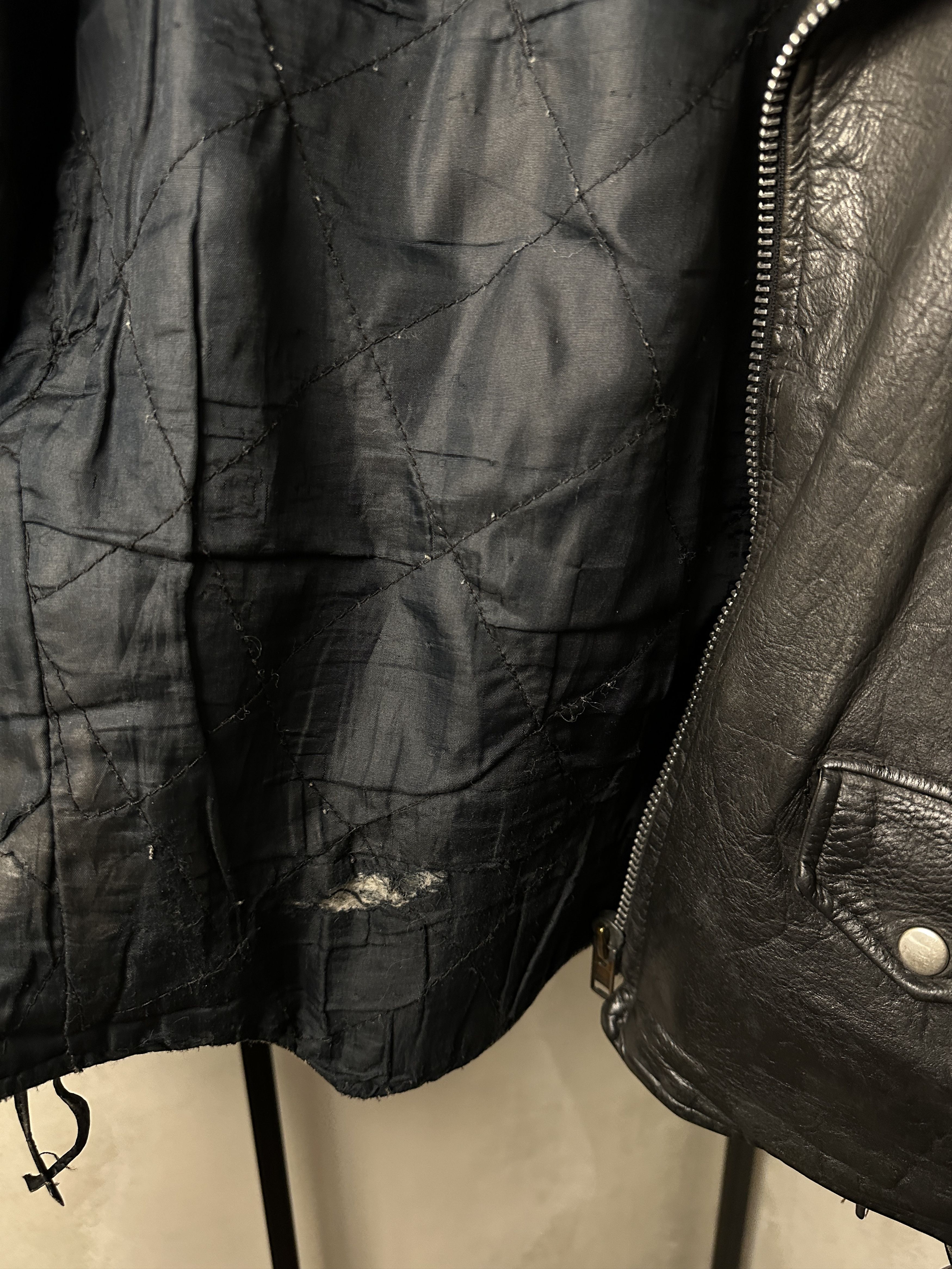 Genuine Leather Genuine Leather Bikers Black Jacket Customized Size US XL / EU 56 / 4 - 8 Thumbnail