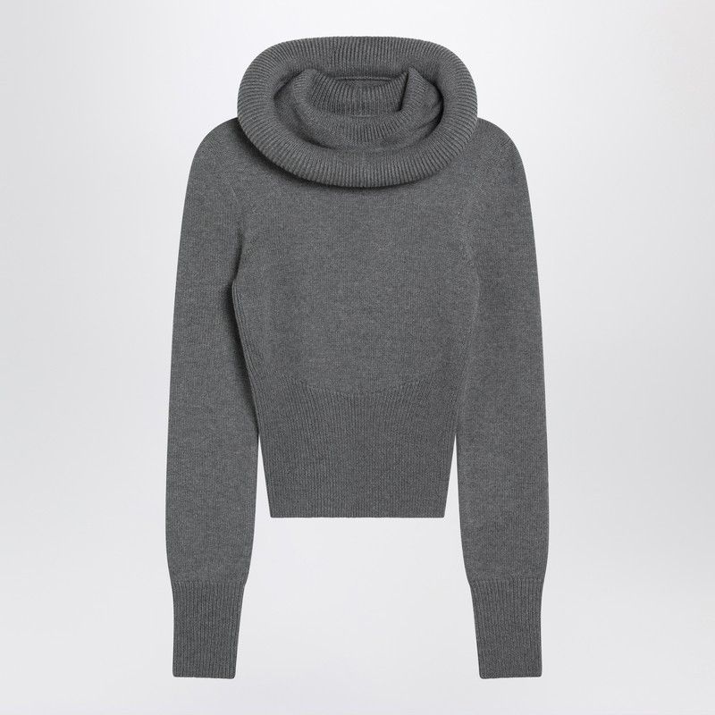 Alaia Alaia Gray Wool Hoodie Size S / US 4 / IT 40 - 1 Thumbnail