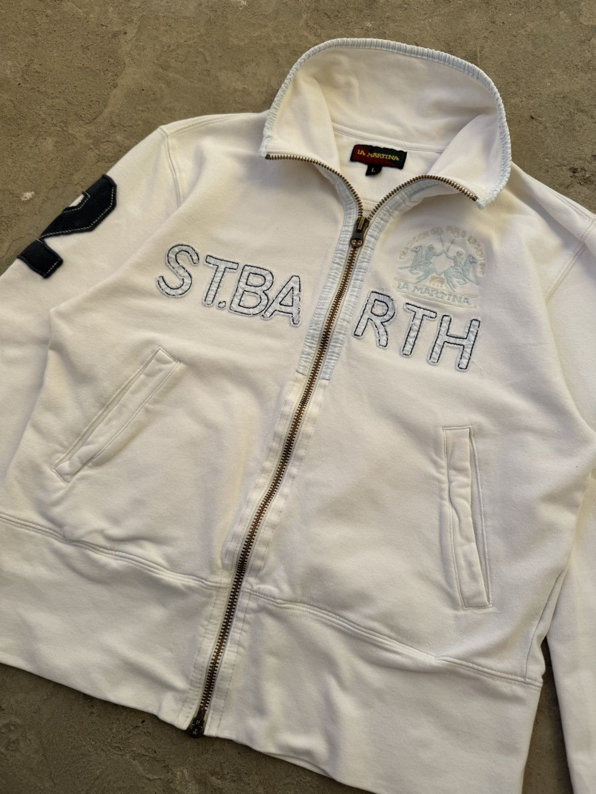 La Martina × Vintage Vintage La Martina ST.BARTH Full Zip Track Top Size US L / EU 52-54 / 3 - 3 Thumbnail