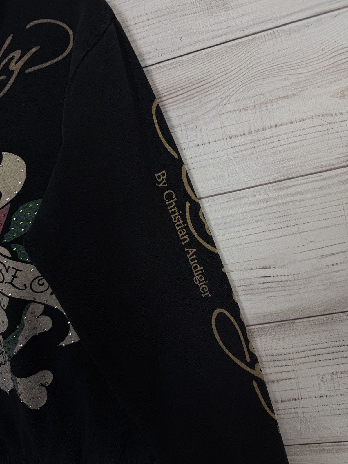 Christian Audigier RARE Vintage Ed Hardy Zip Hoodie Skelleton Skulls Audigier Size M / US 6-8 / IT 42-44 - 11 Thumbnail