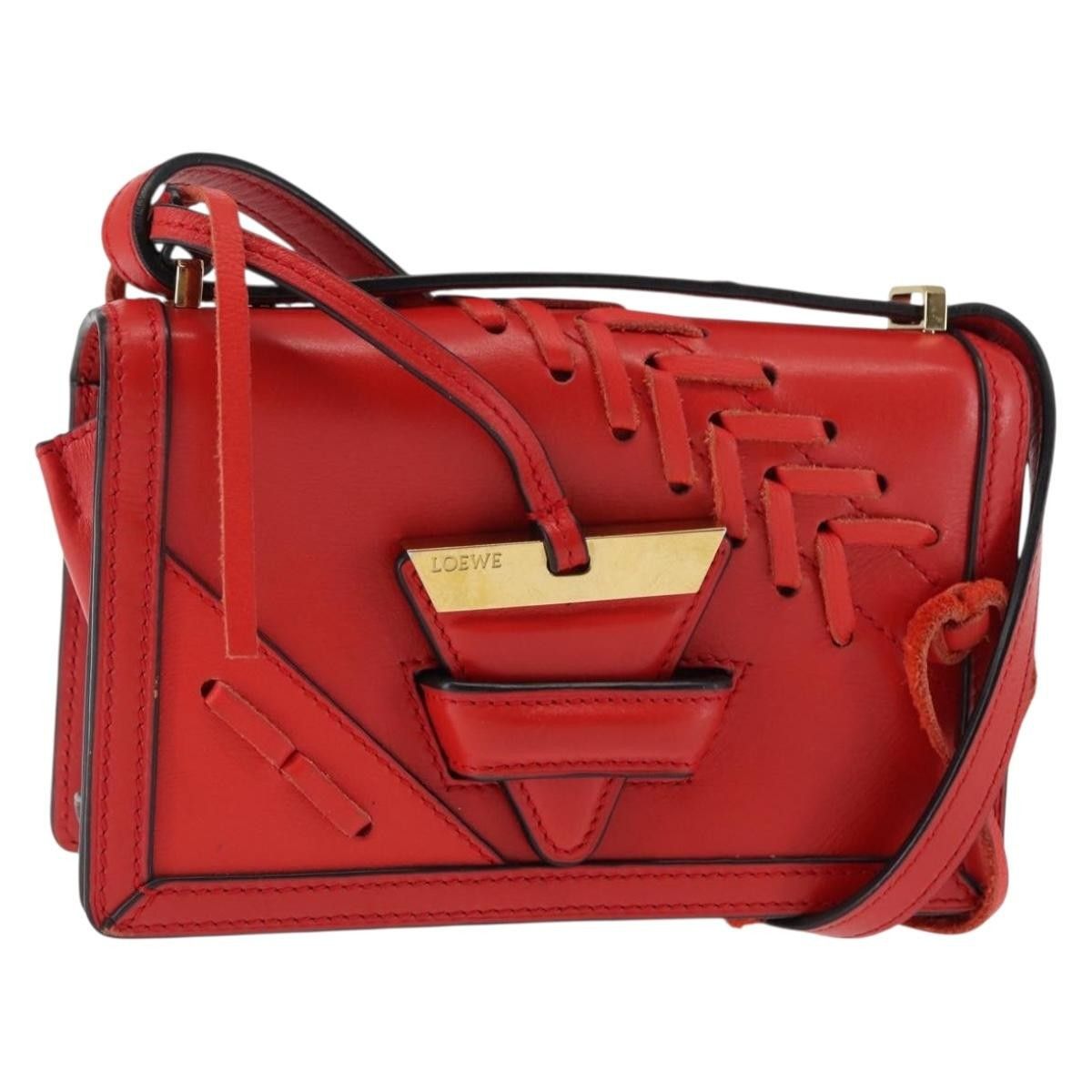 Loewe Loewe Barcelona Shoulder Bag Leather Size ONE SIZE - 1 Thumbnail