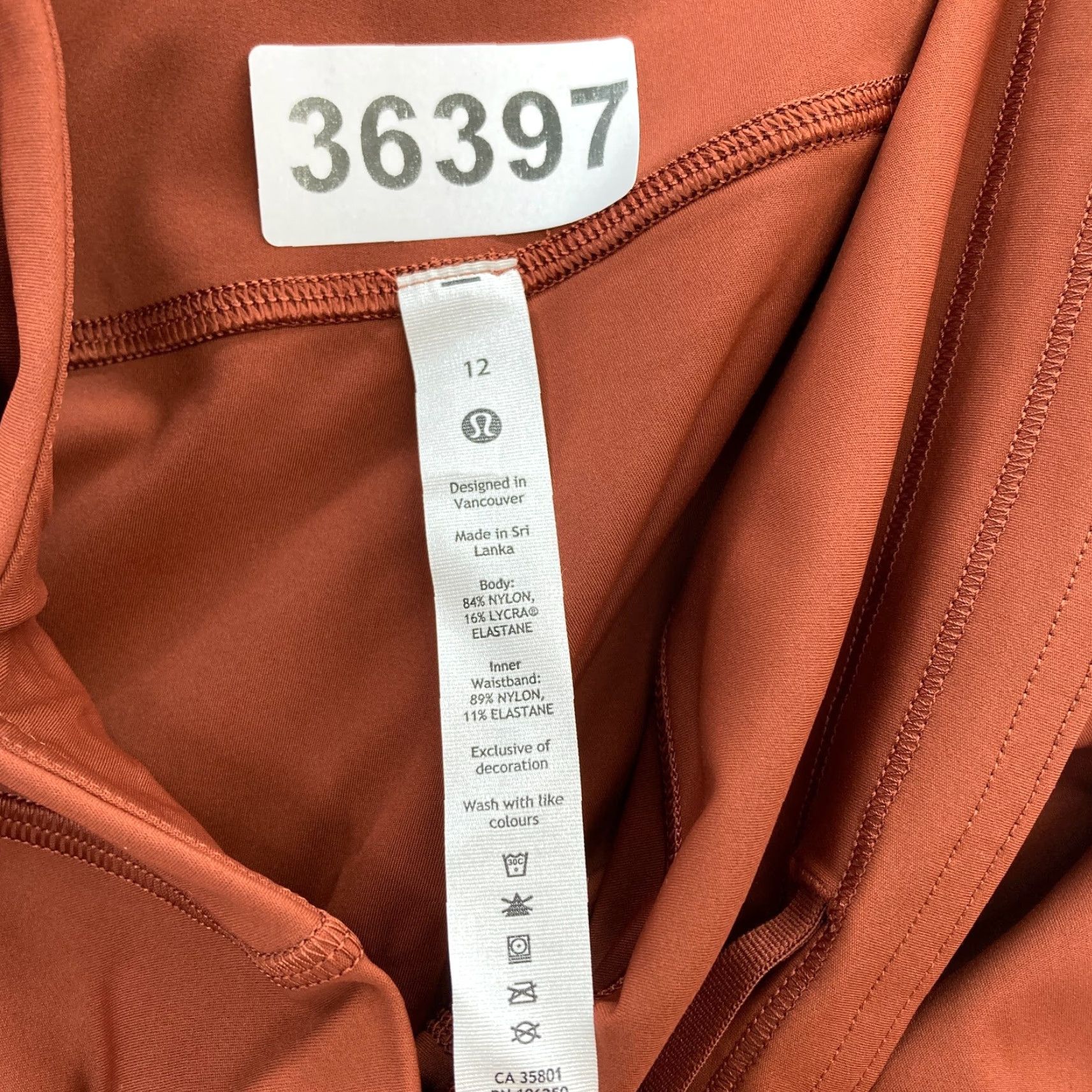 Lululemon Lululemon Fast Free HR Tight 25" Women's 12 Brown Nulux Stretch Pockets Gym Yoga Size 30" / US 8 / IT 44 - 6 Thumbnail