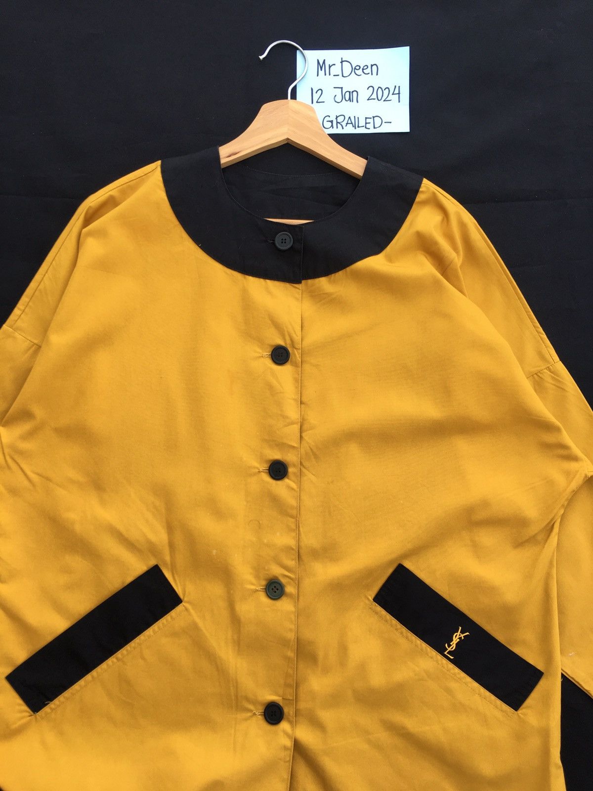 Yves Saint Laurent Rare Vintage YSL Yves Saint Laurent Long Jacket/Outerwear Size L / US 10 / IT 46 - 8 Thumbnail