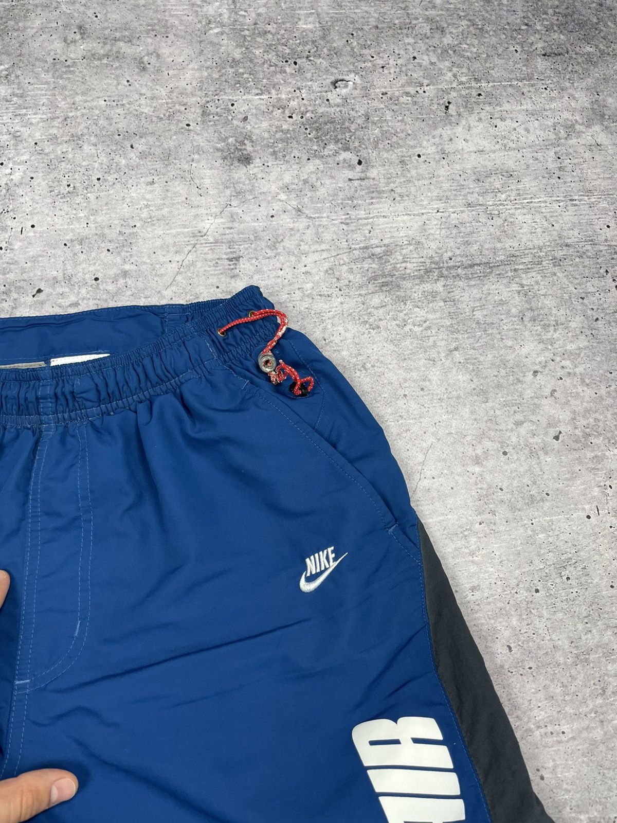 Nike Vintage Nike 90’s Y2K Style Big Logo Drill Blue Shorts Size US 30 / EU 46 - 3 Thumbnail