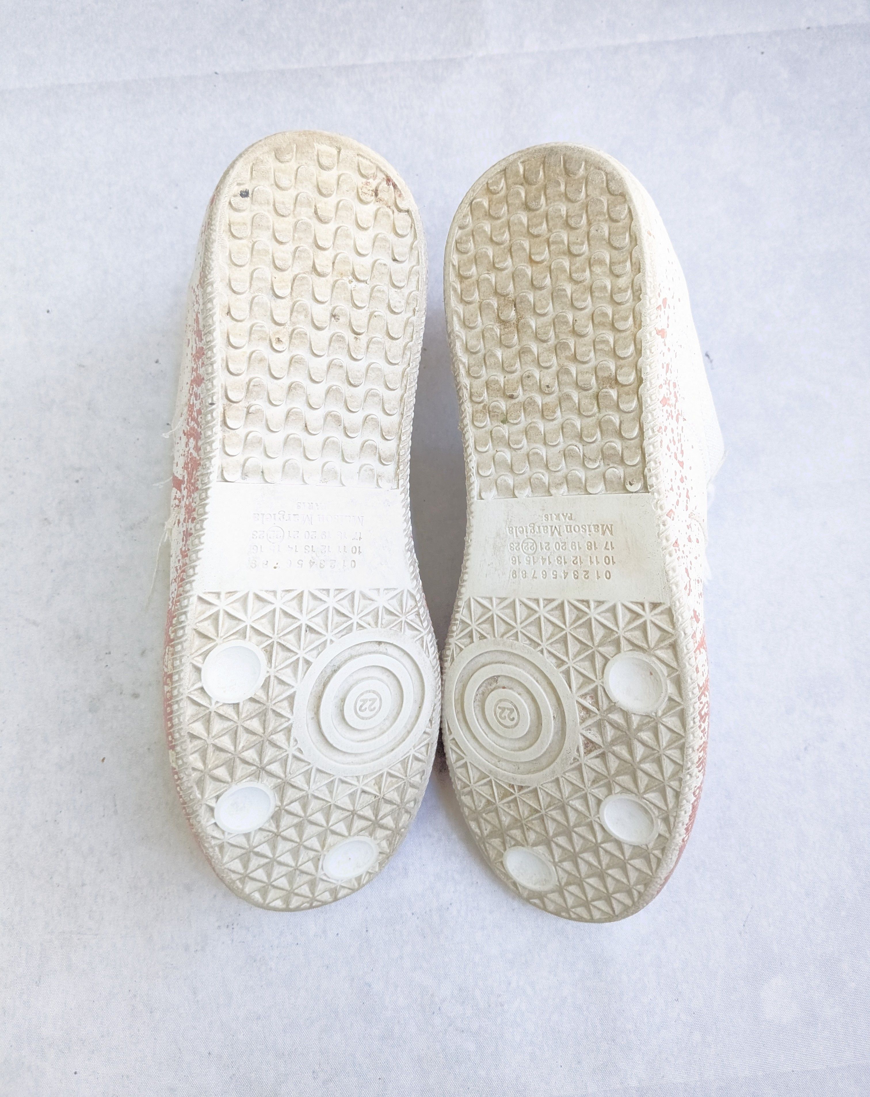 Maison Margiela Maison Margiela Replica GAT White Pink Paint Splatter 8 41 Size US 8 / EU 41 - 15 Thumbnail