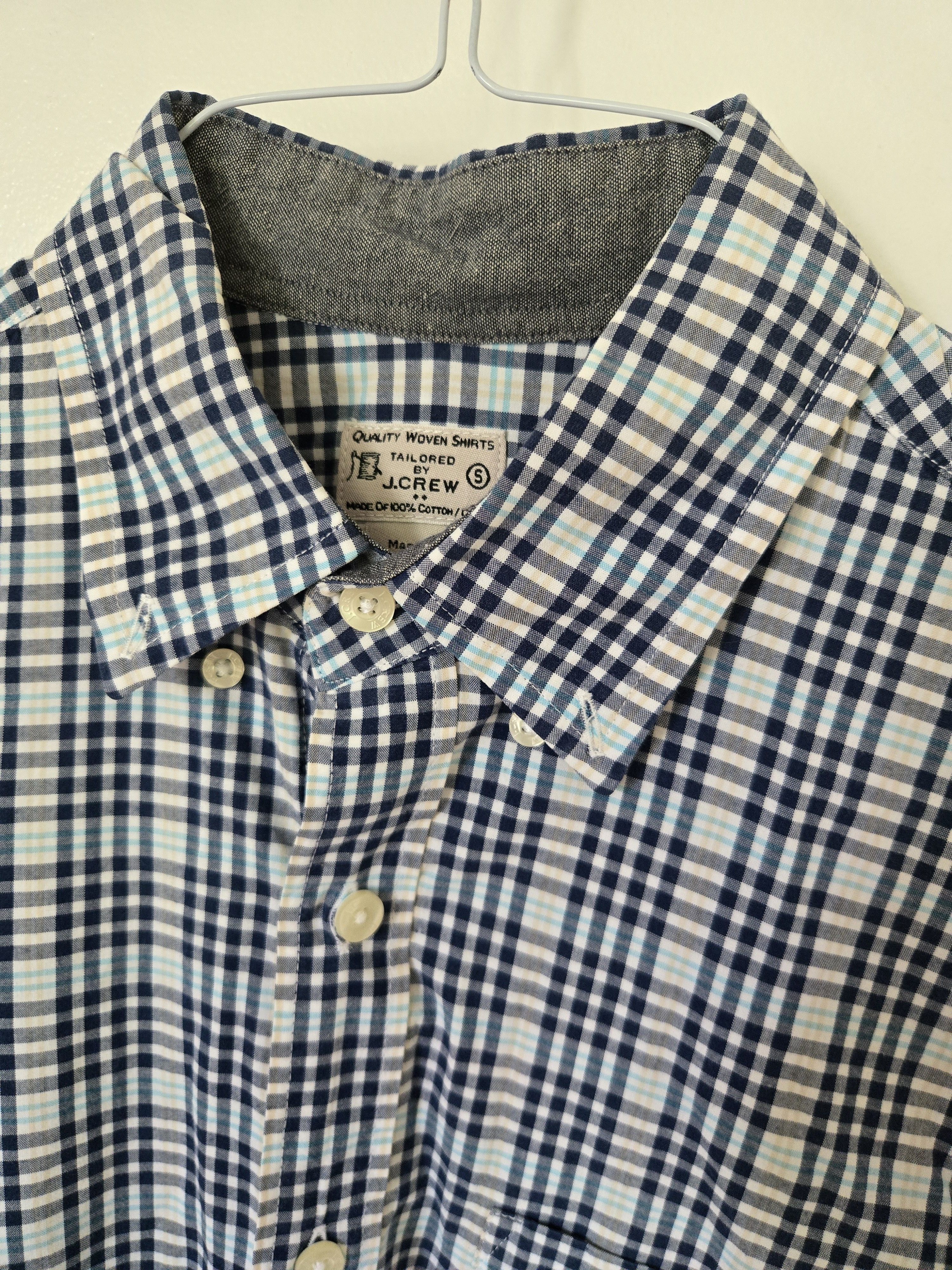 J.Crew Small J.Crew Blue Plaid Button Down Size US S / EU 44-46 / 1 - 3 Thumbnail