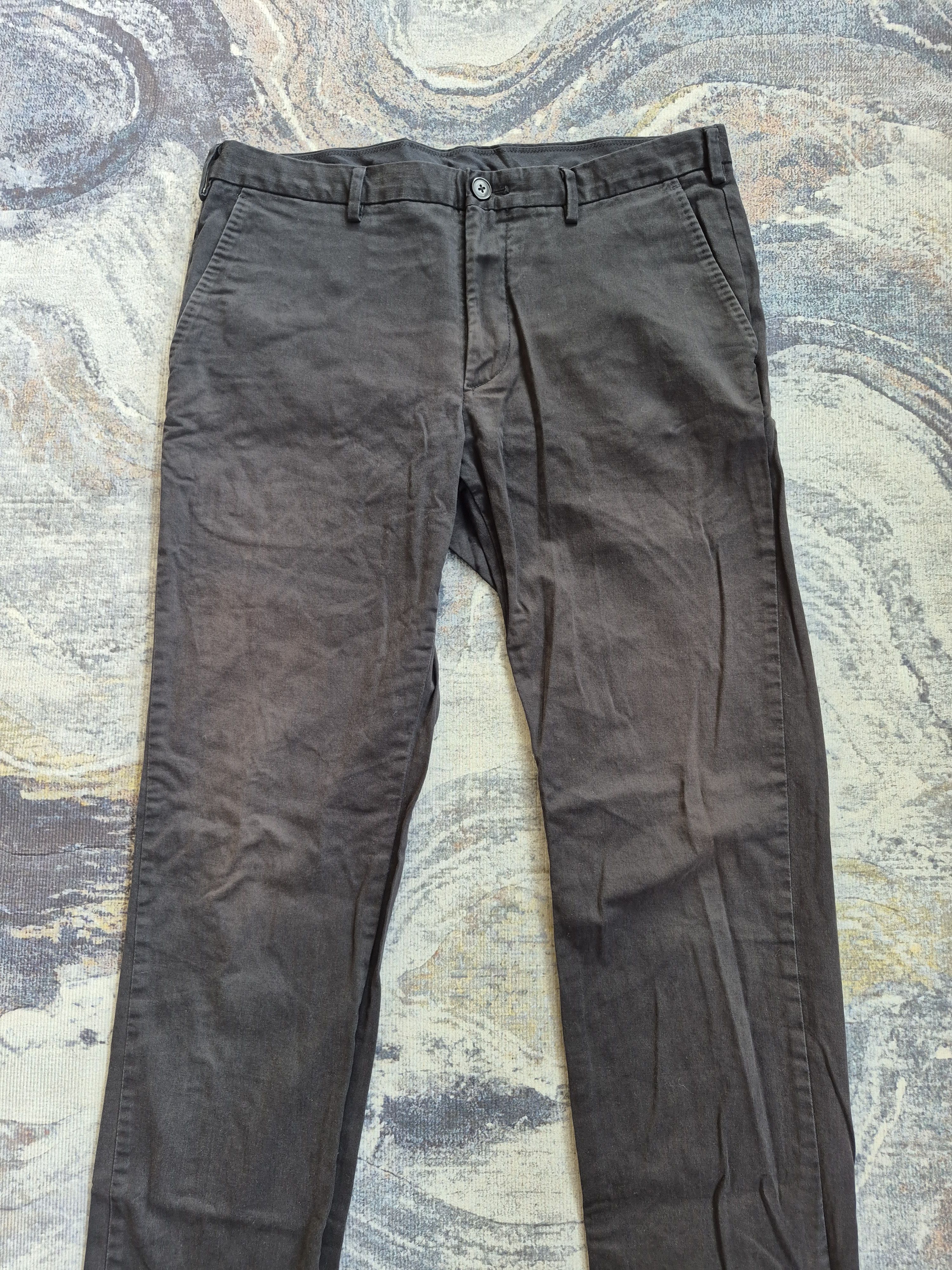 Uniqlo 🔥 Uniqlo Black Cotton Long Pants Size US 34 / EU 50 - 2 Thumbnail