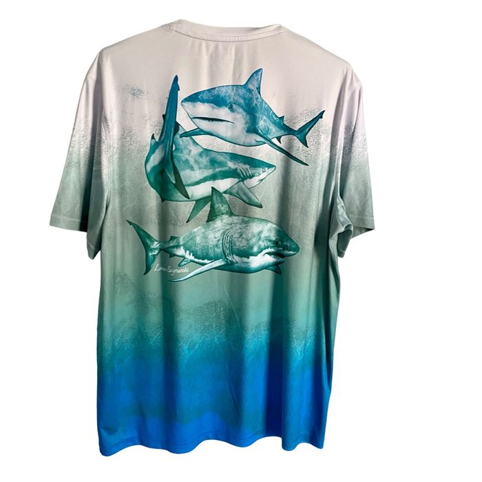 Reel Legends Reel Legends Lea Szymanski Shark Trio Short Sleeve Shirt ...