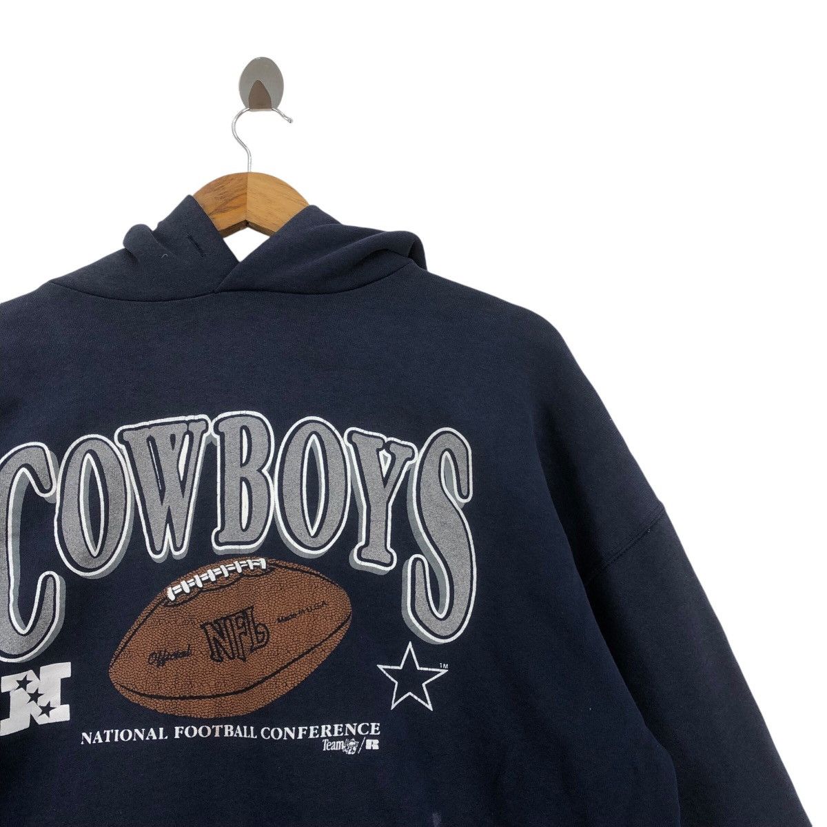 NFL × Vintage Vintage TEAM NFL COWBOYS Made In Usa Pullover Hoodie Size US XXL / EU 58 / 5 - 4 Thumbnail