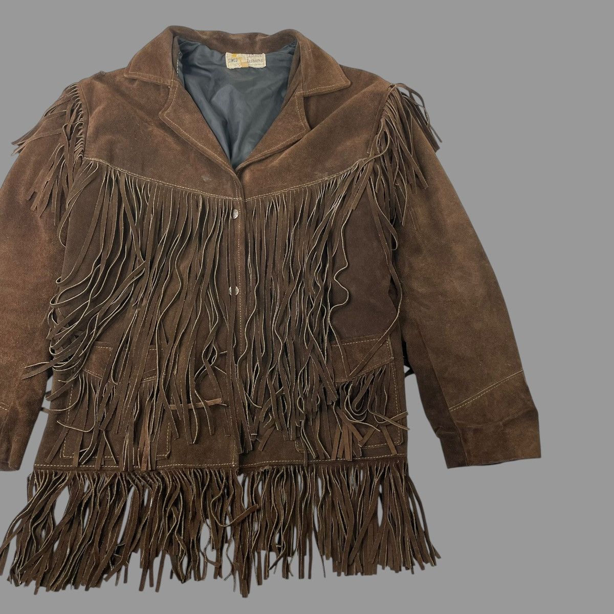 Vintage Vintage 1970s western fringe leather jacket Size M / US 6-8 / IT 42-44 - 3 Thumbnail