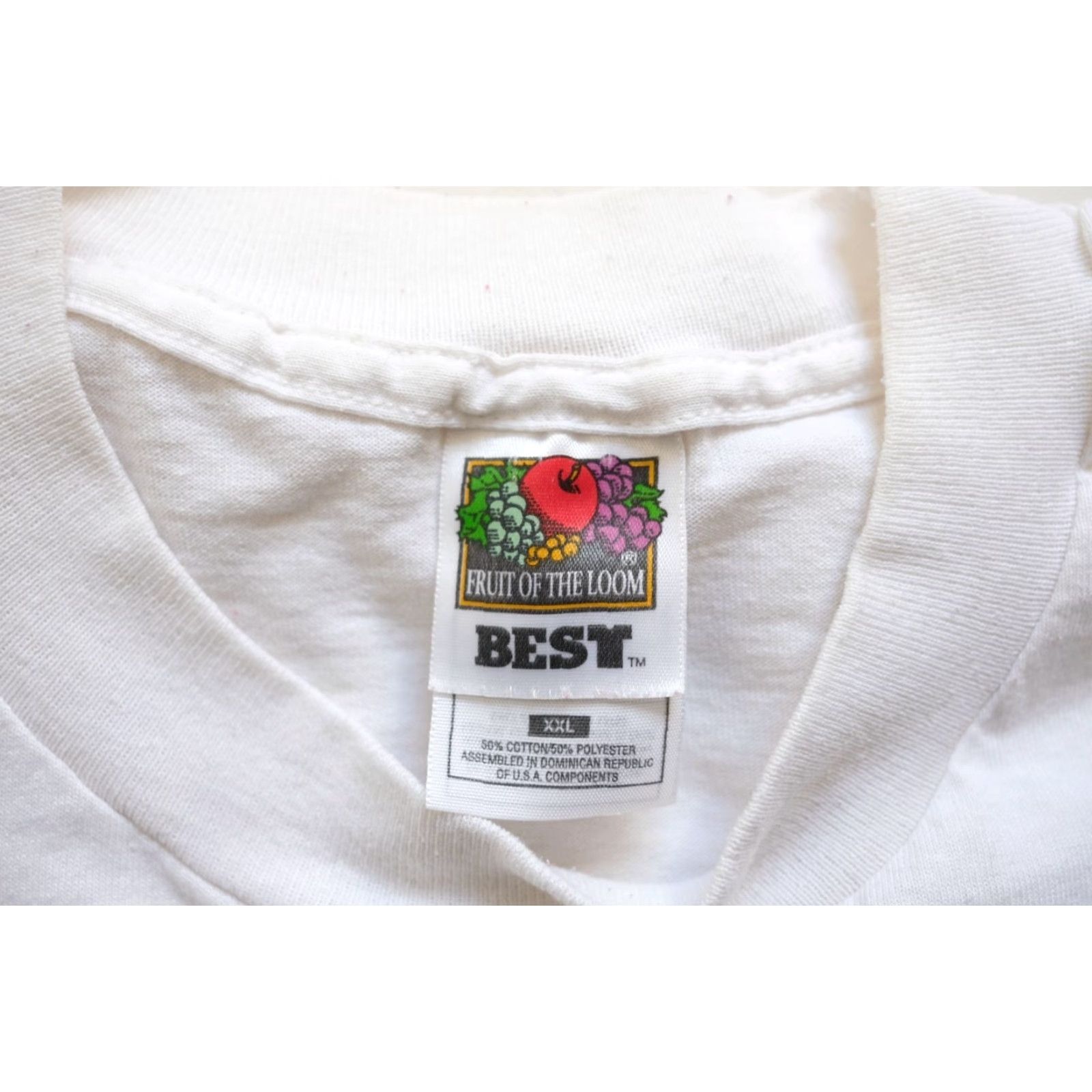 Fruit Of The Loom VINTAGE Fruit of the Loom 2XL White Christmas Santa Bear Graphic T Shirt 90s 1996 Mens Size US XXL / EU 58 / 5 - 6 Thumbnail