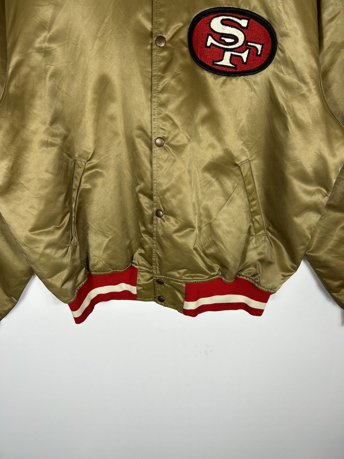 Starter ⚡️Vintage NFL 49ERS Starter 80s U.S.A Nylon Jacket Size US XL / EU 56 / 4 - 6 Thumbnail
